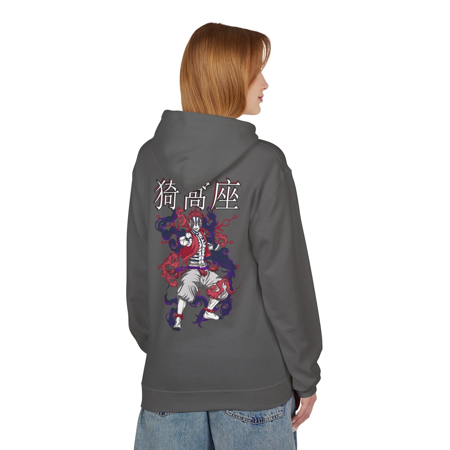 Hoodie - Akaza from Anime Slayer Graphic Design Printify
