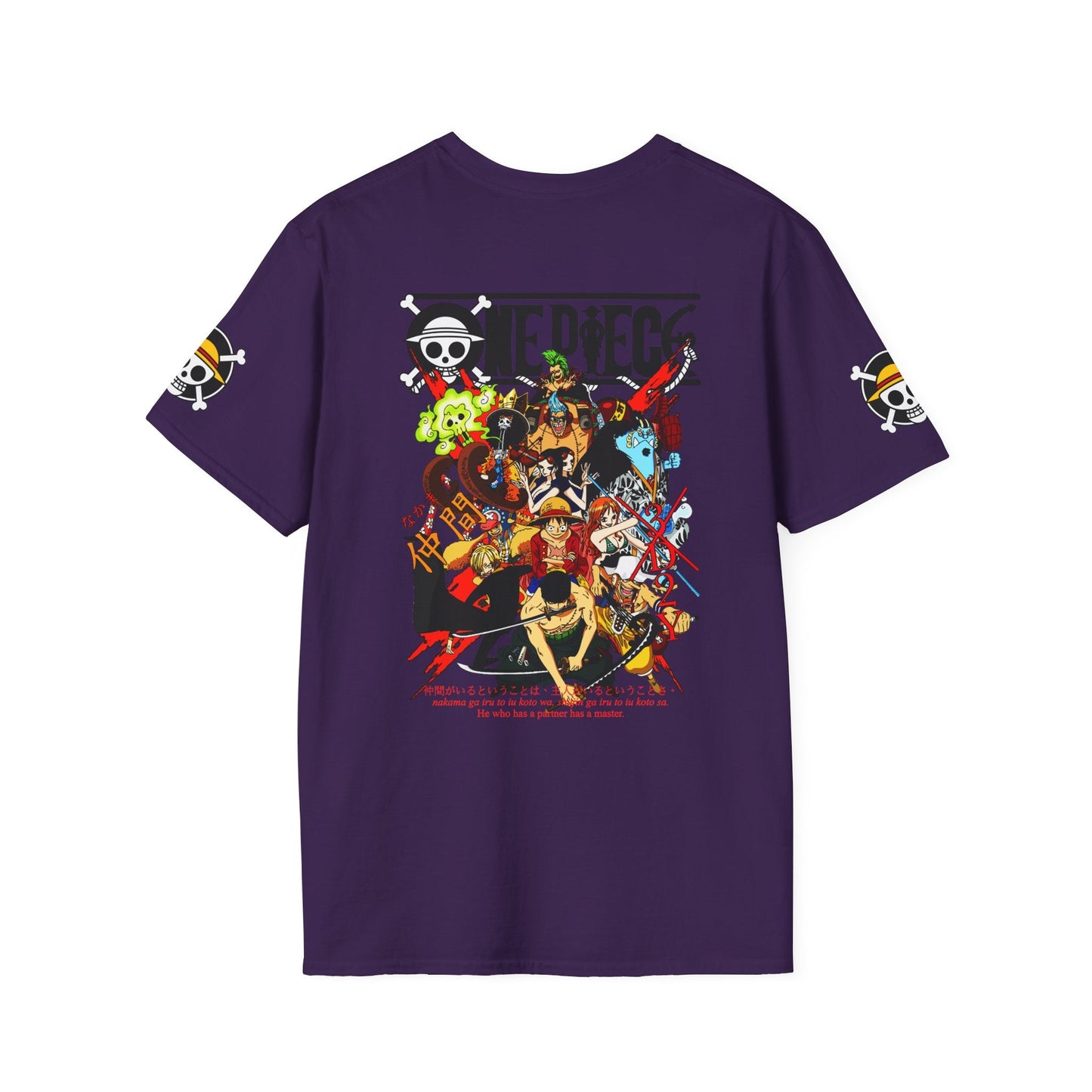 One Piece Crew Graphic T-Shirt — Anime Pirate Tee with Straw Hat Logo Printify