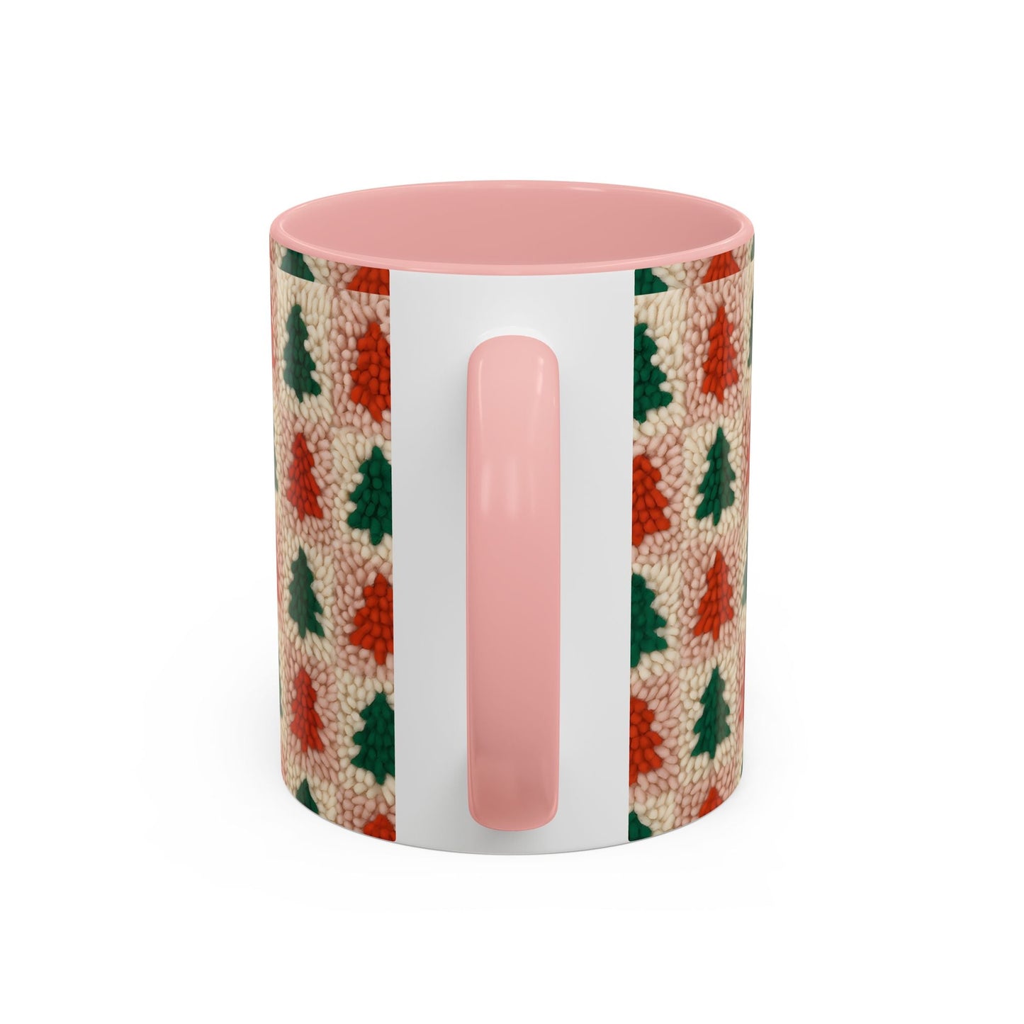 Christmas Trees Accent Coffee Mug — 11/15oz Holiday Coffee Cup Printify