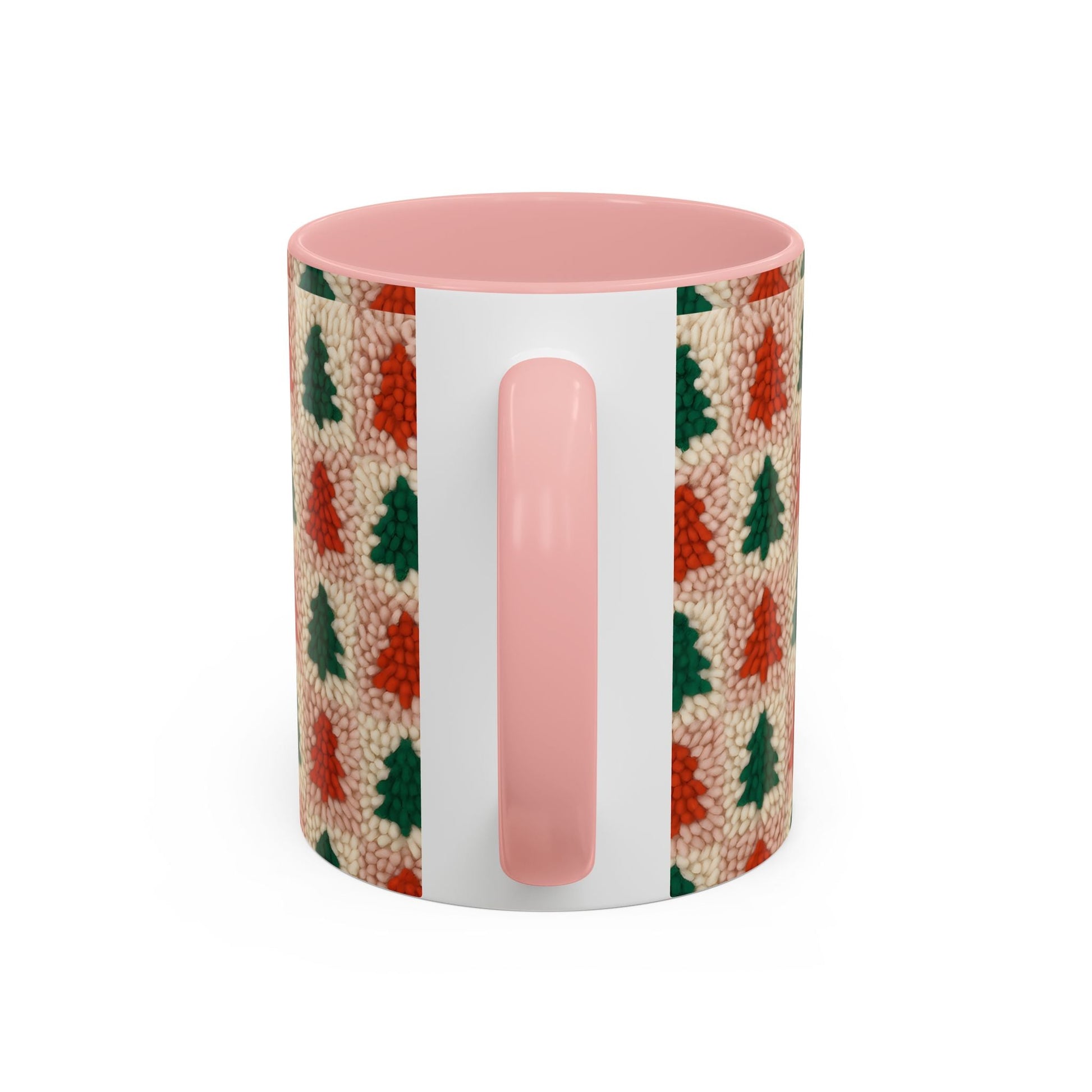 Christmas Trees Accent Coffee Mug — 11/15oz Holiday Coffee Cup Printify