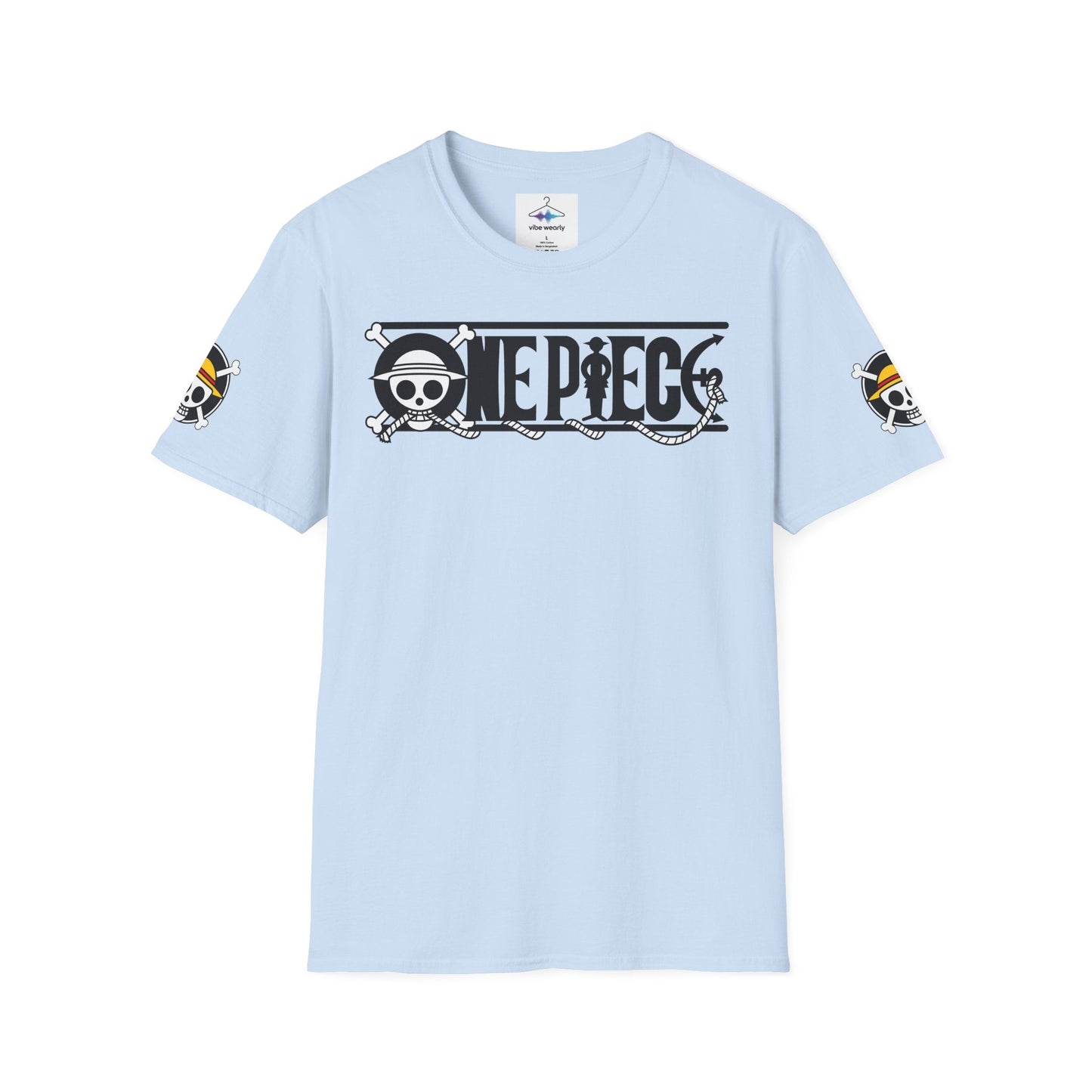 One Piece Crew Graphic T-Shirt — Anime Pirate Tee with Straw Hat Logo Printify