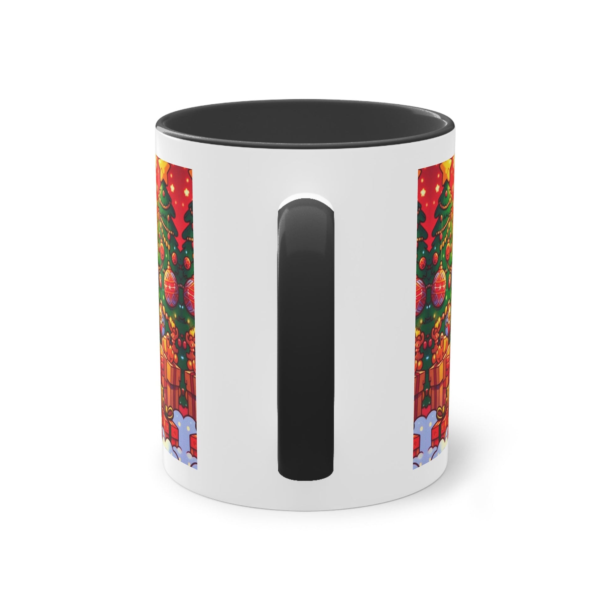 Christmas Bart Simpson Santa Coffee Mug – Festive Two-Tone 11oz Printify