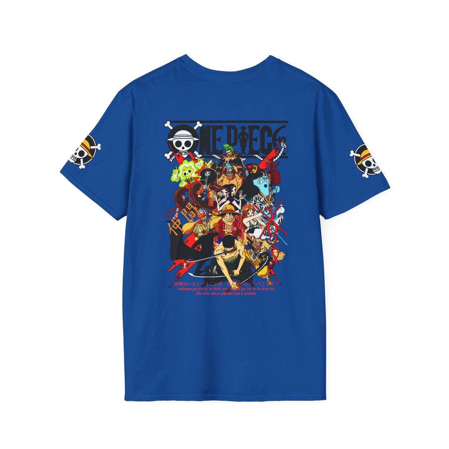 One Piece Crew Graphic T-Shirt — Anime Pirate Tee with Straw Hat Logo Printify