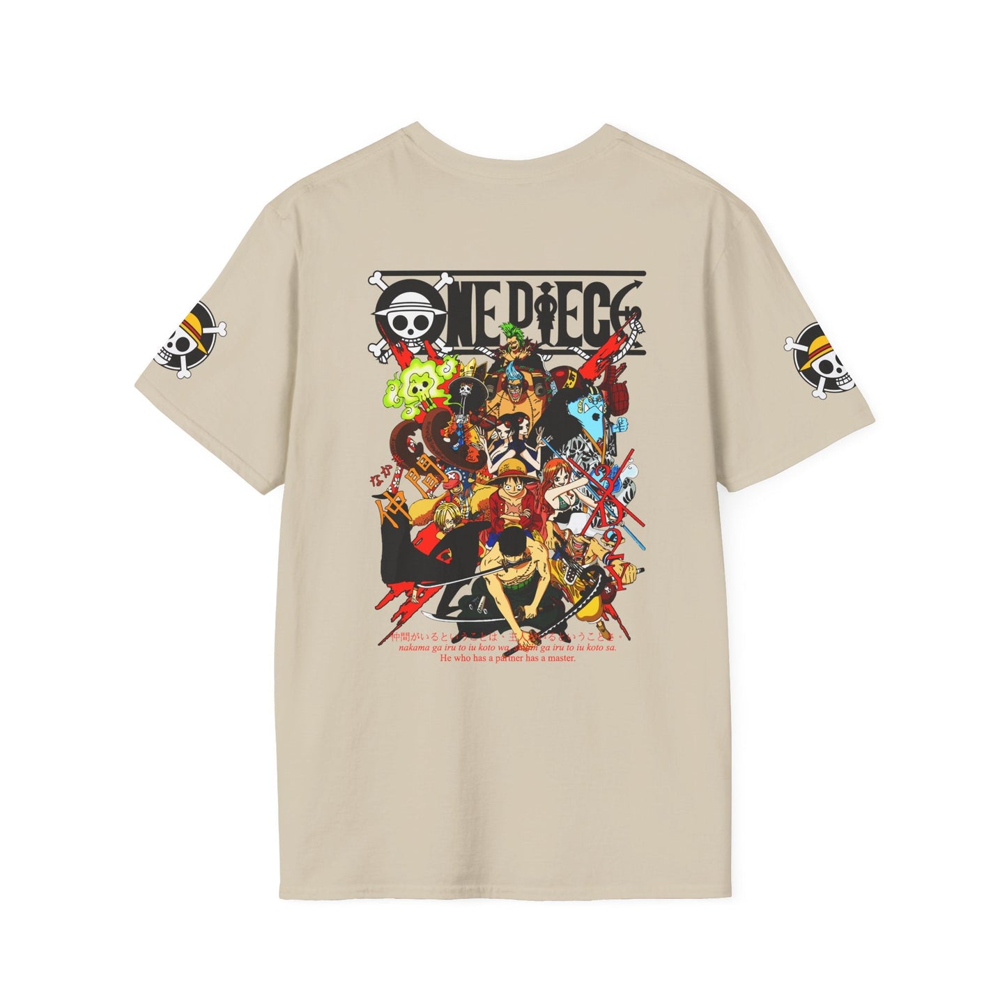 One Piece Crew Graphic T-Shirt — Anime Pirate Tee with Straw Hat Logo Printify
