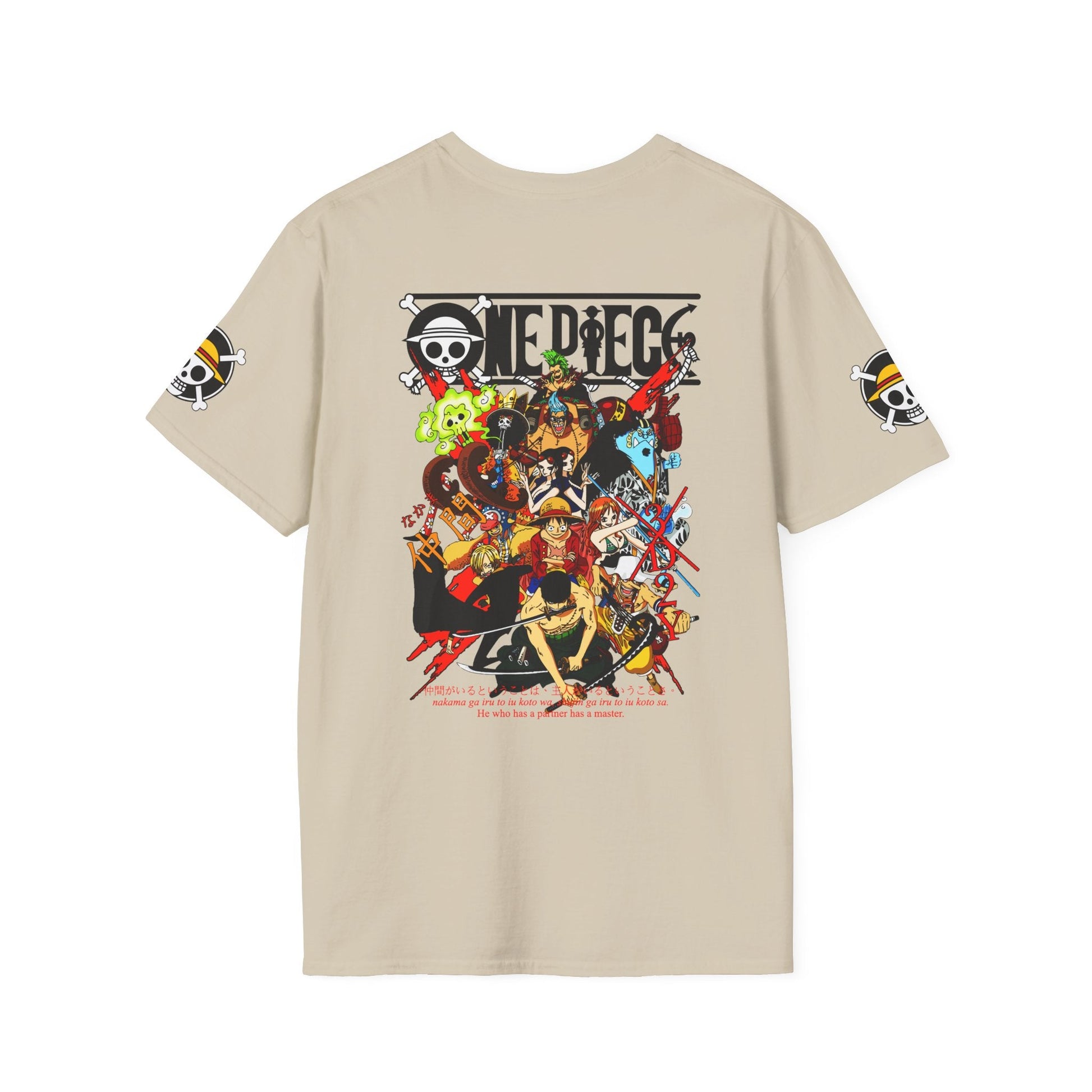 One Piece Crew Graphic T-Shirt — Anime Pirate Tee with Straw Hat Logo Printify
