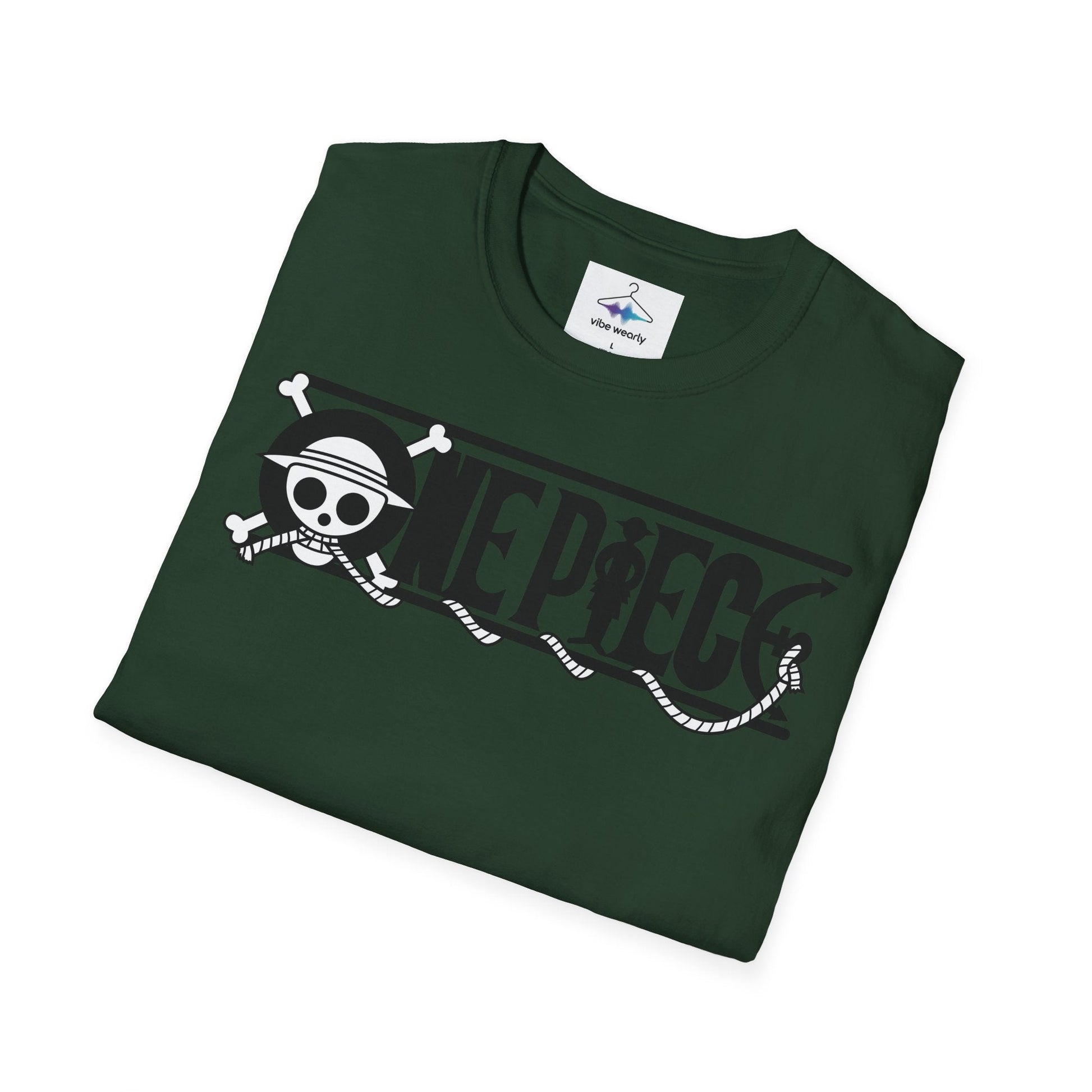 One Piece Crew Graphic T-Shirt — Anime Pirate Tee with Straw Hat Logo Printify