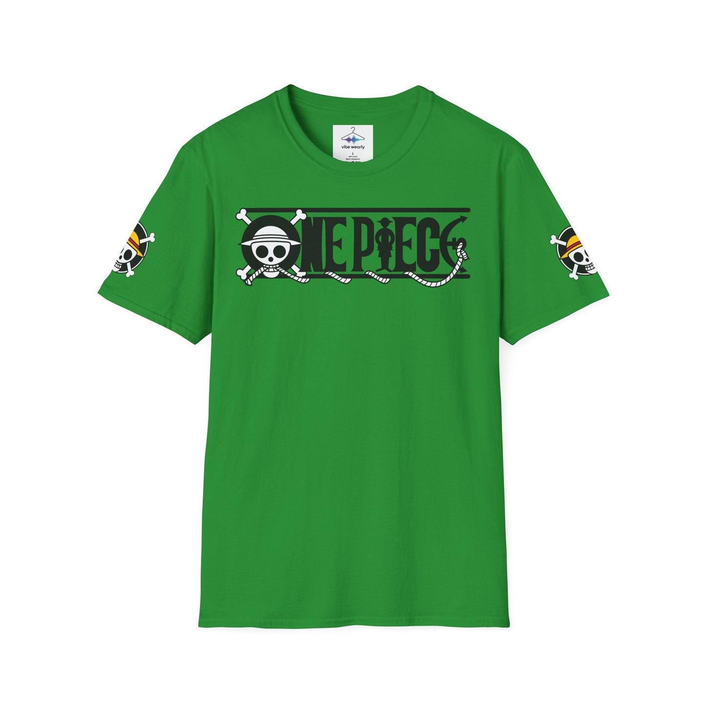 One Piece Crew Graphic T-Shirt — Anime Pirate Tee with Straw Hat Logo Printify