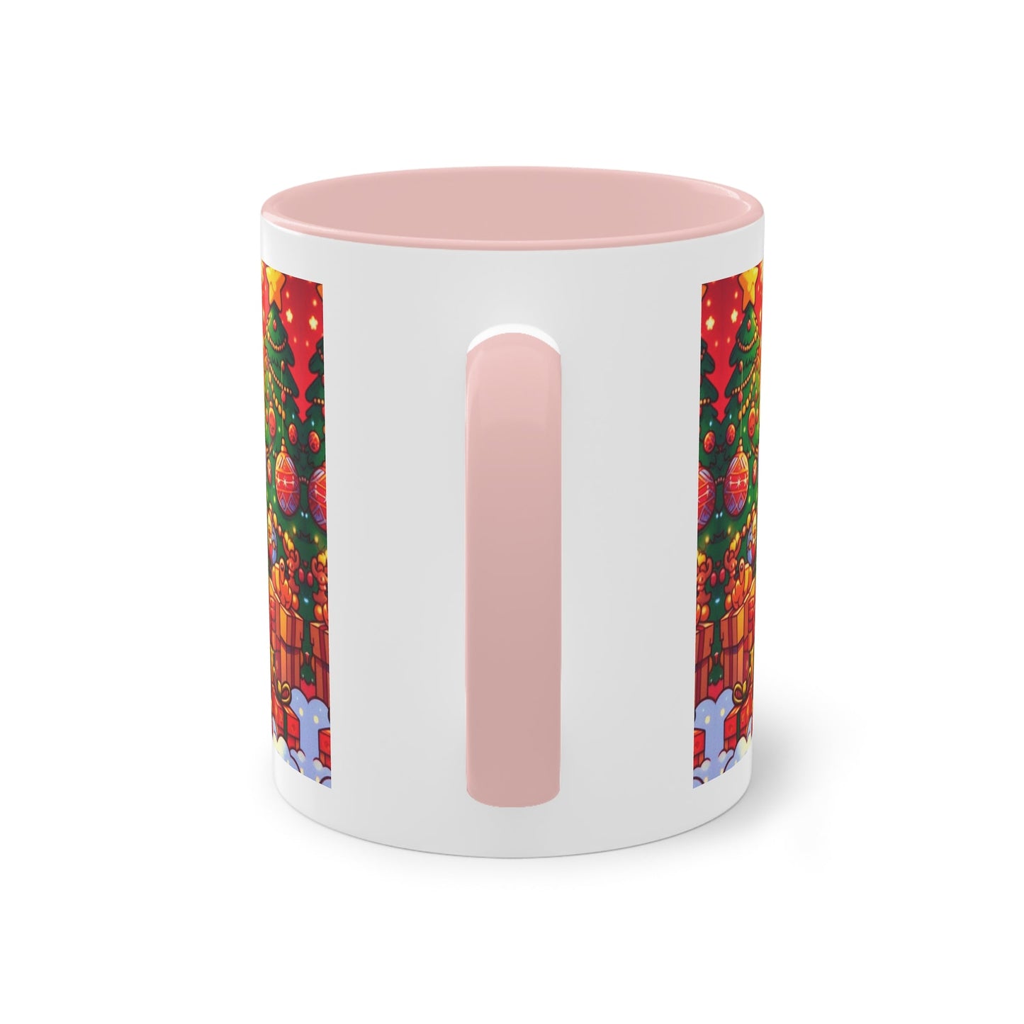 Christmas Bart Simpson Santa Coffee Mug – Festive Two-Tone 11oz Printify