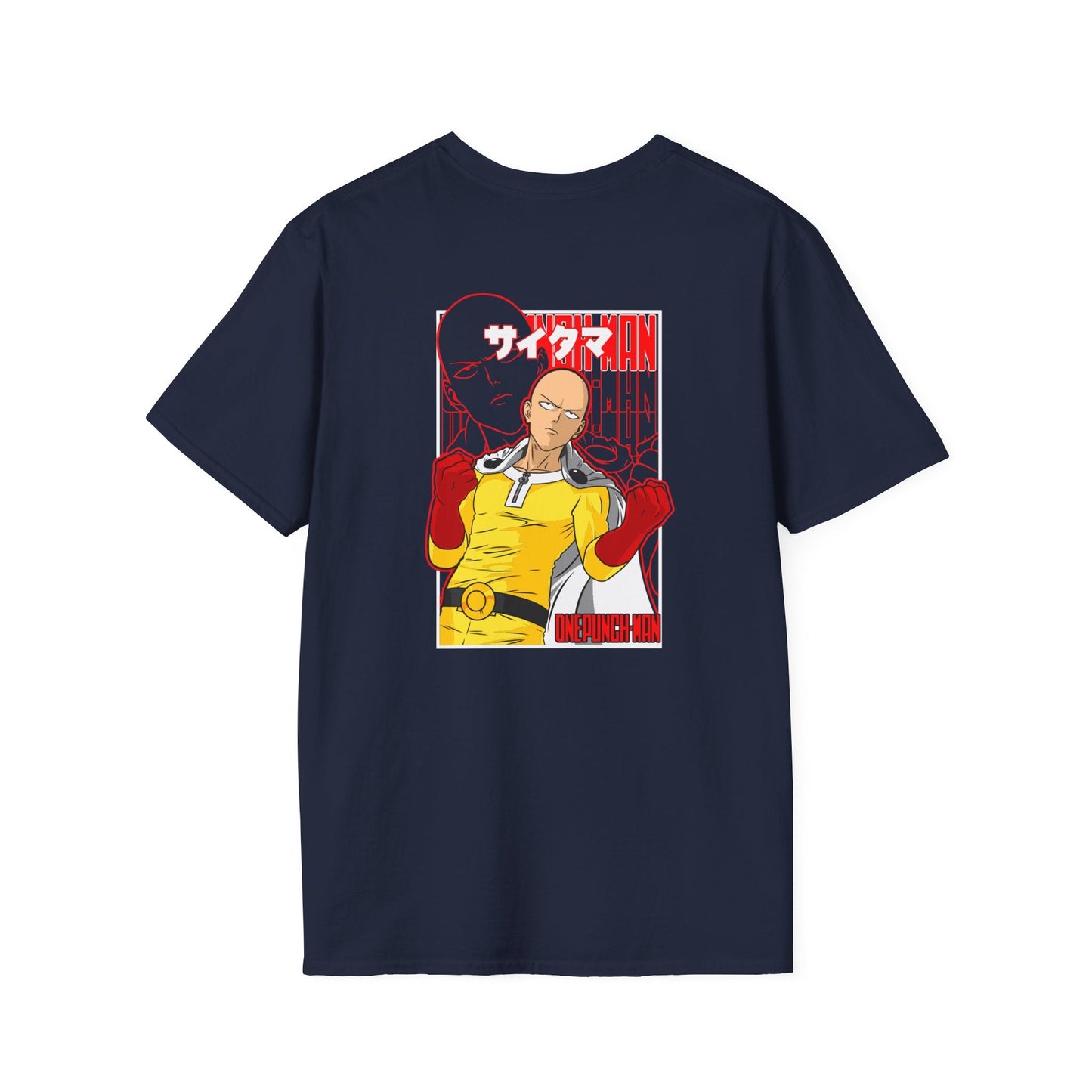 Saitama Anime T-Shirt — One Punch Hero Graphic Tee Printify