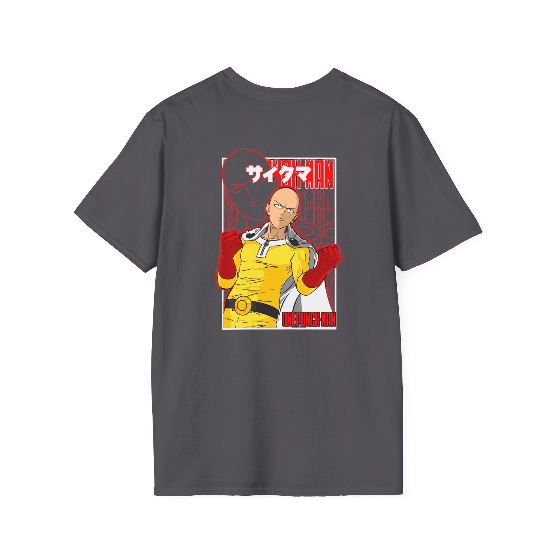 Saitama Anime T-Shirt — One Punch Hero Graphic Tee Printify