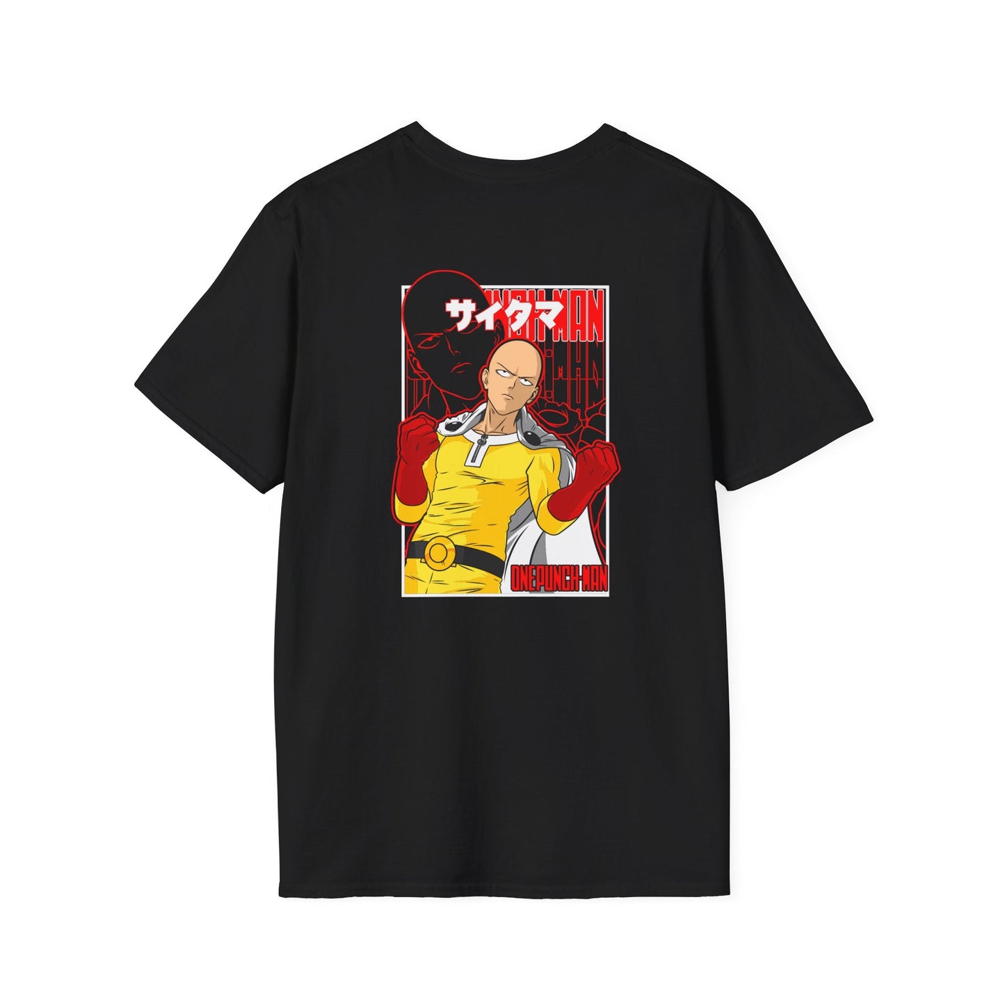 Saitama Anime T-Shirt — One Punch Hero Graphic Tee Printify