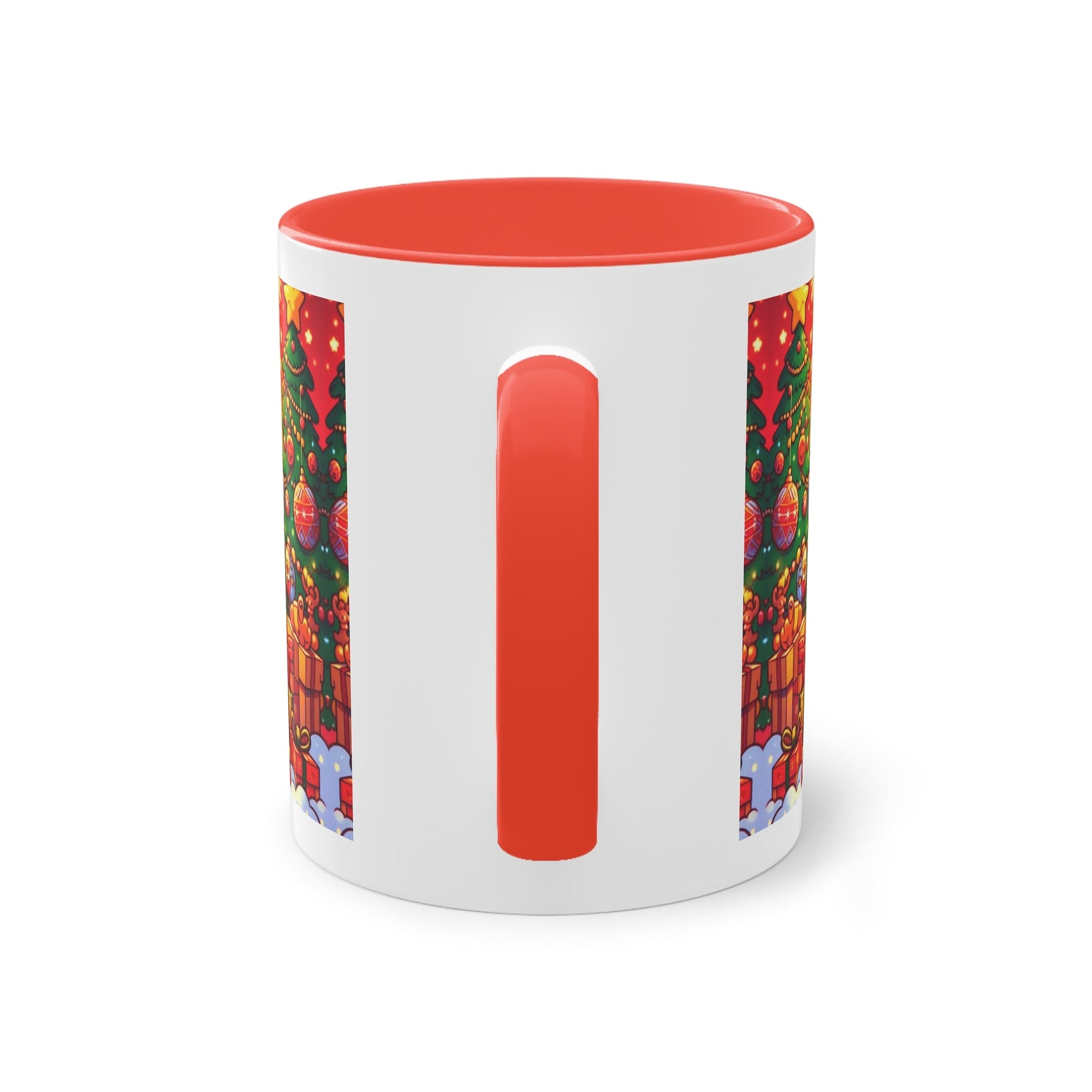 Christmas Bart Simpson Santa Coffee Mug – Festive Two-Tone 11oz Printify