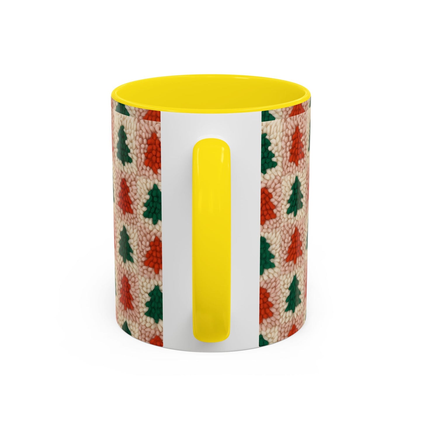 Christmas Trees Accent Coffee Mug — 11/15oz Holiday Coffee Cup Printify