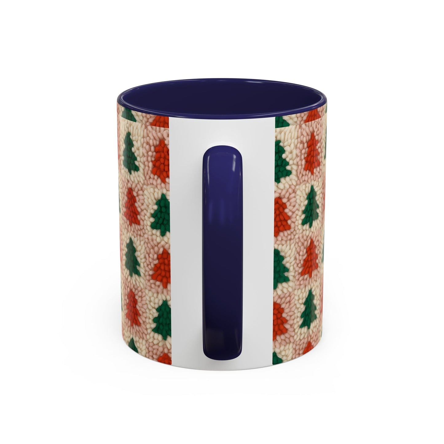 Christmas Trees Accent Coffee Mug — 11/15oz Holiday Coffee Cup Printify