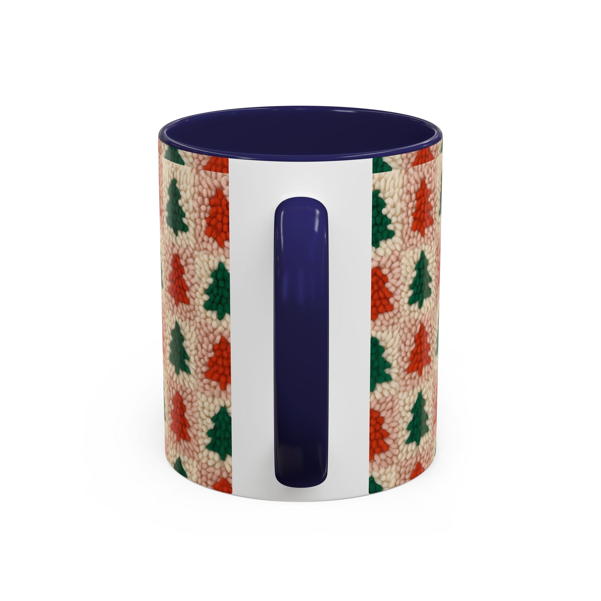 Christmas Trees Accent Coffee Mug — 11/15oz Holiday Coffee Cup Printify