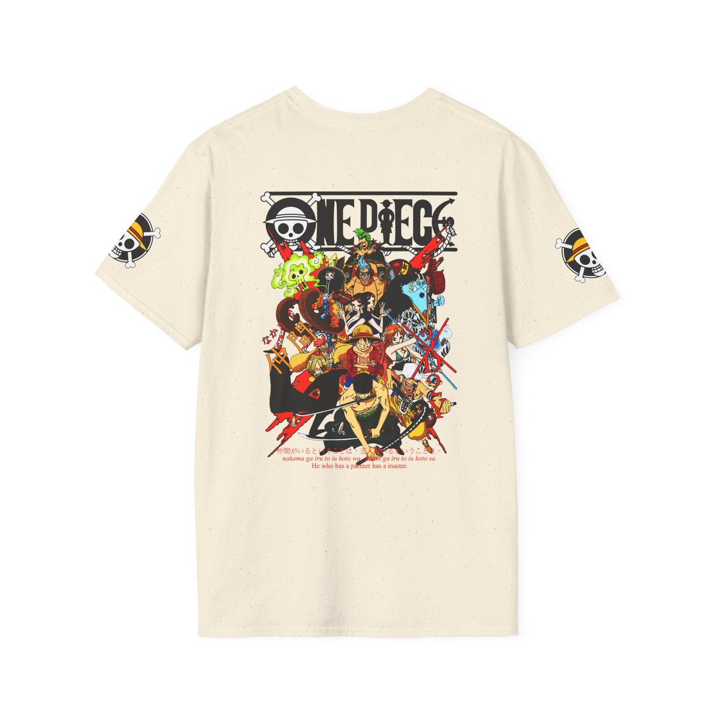 One Piece Crew Graphic T-Shirt — Anime Pirate Tee with Straw Hat Logo Printify