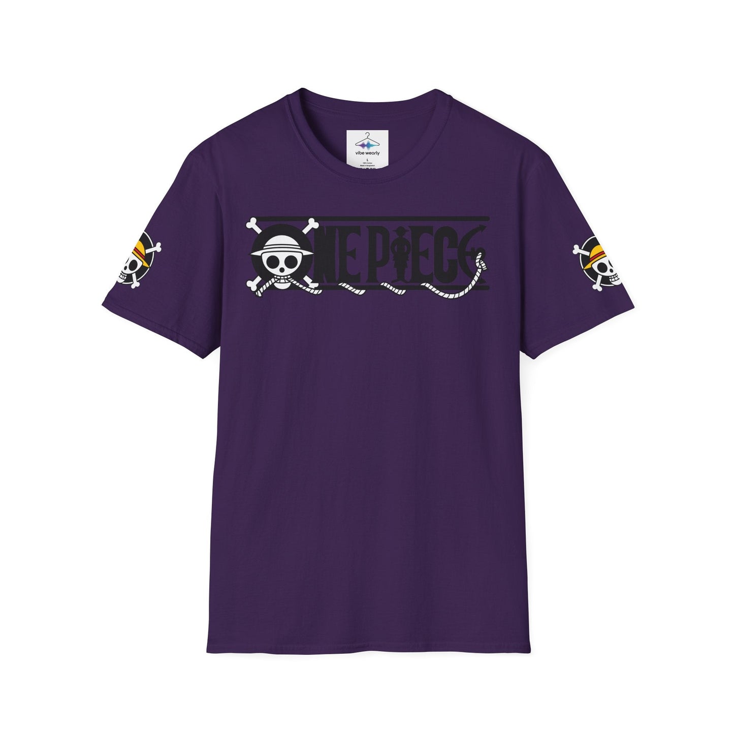 One Piece Crew Graphic T-Shirt — Anime Pirate Tee with Straw Hat Logo Printify