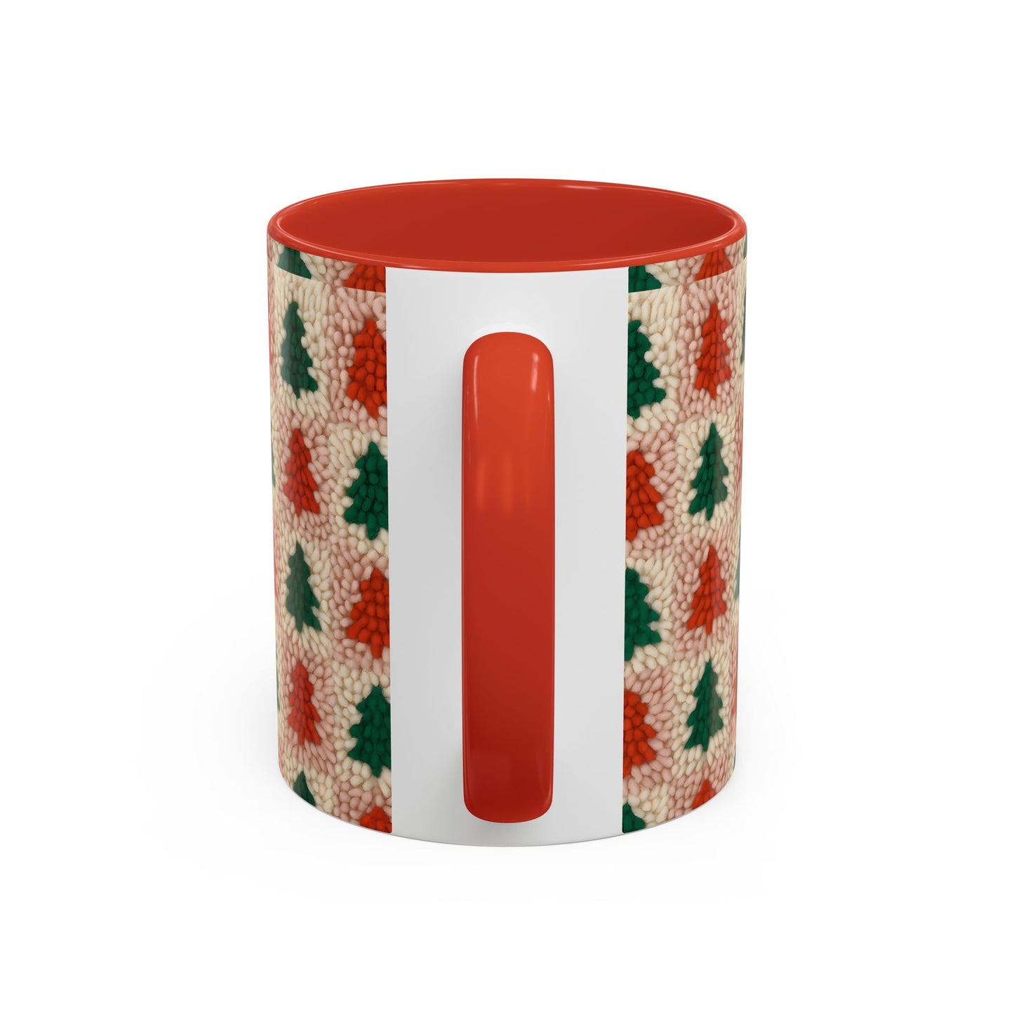 Christmas Trees Accent Coffee Mug — 11/15oz Holiday Coffee Cup Printify
