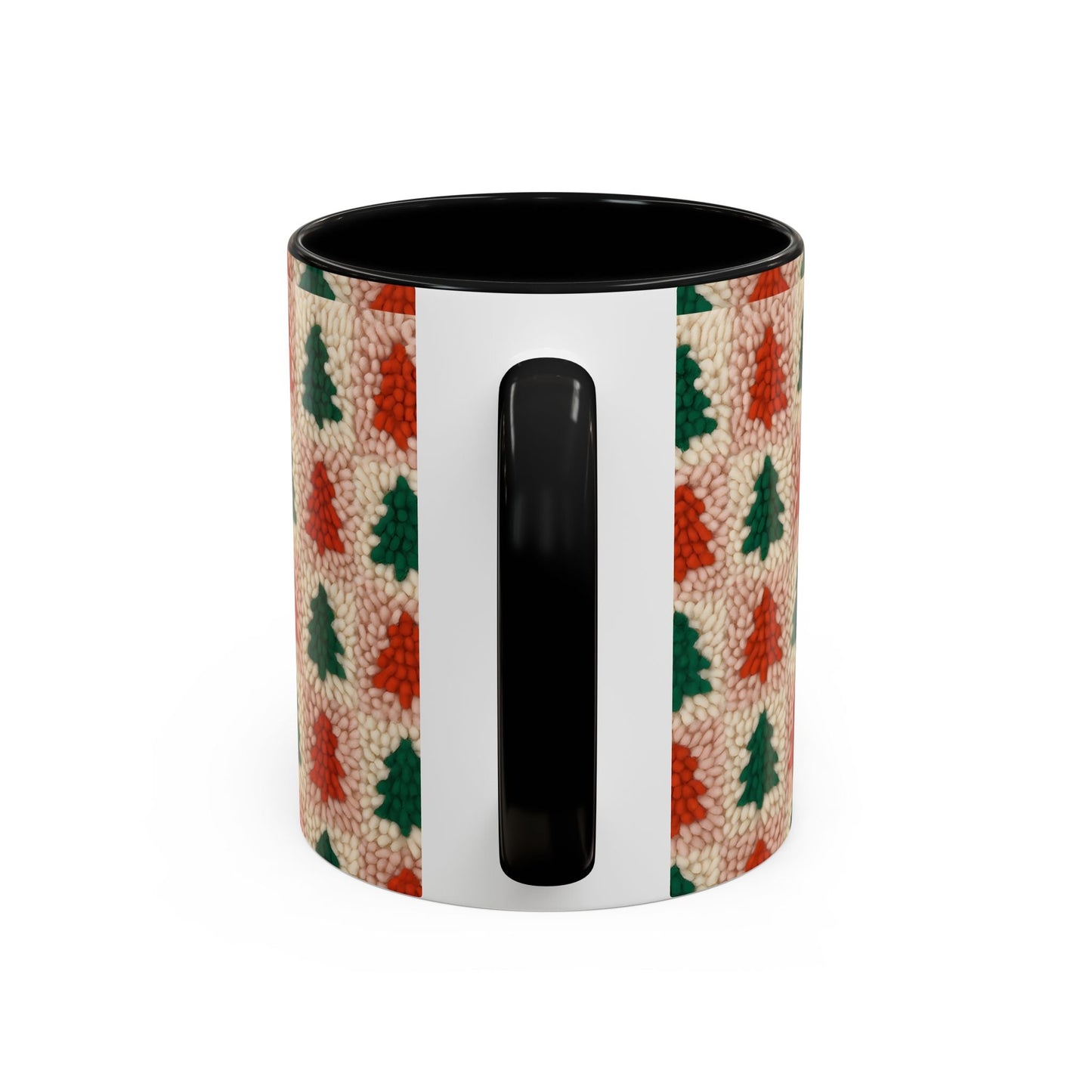 Christmas Trees Accent Coffee Mug — 11/15oz Holiday Coffee Cup Printify