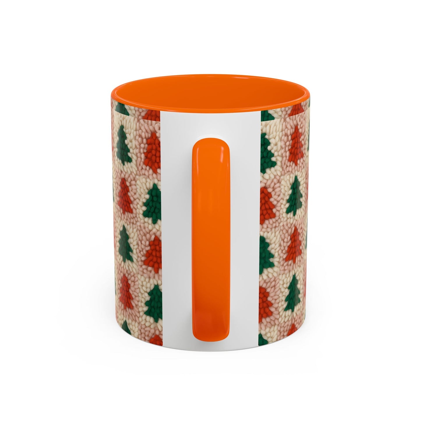Christmas Trees Accent Coffee Mug — 11/15oz Holiday Coffee Cup Printify