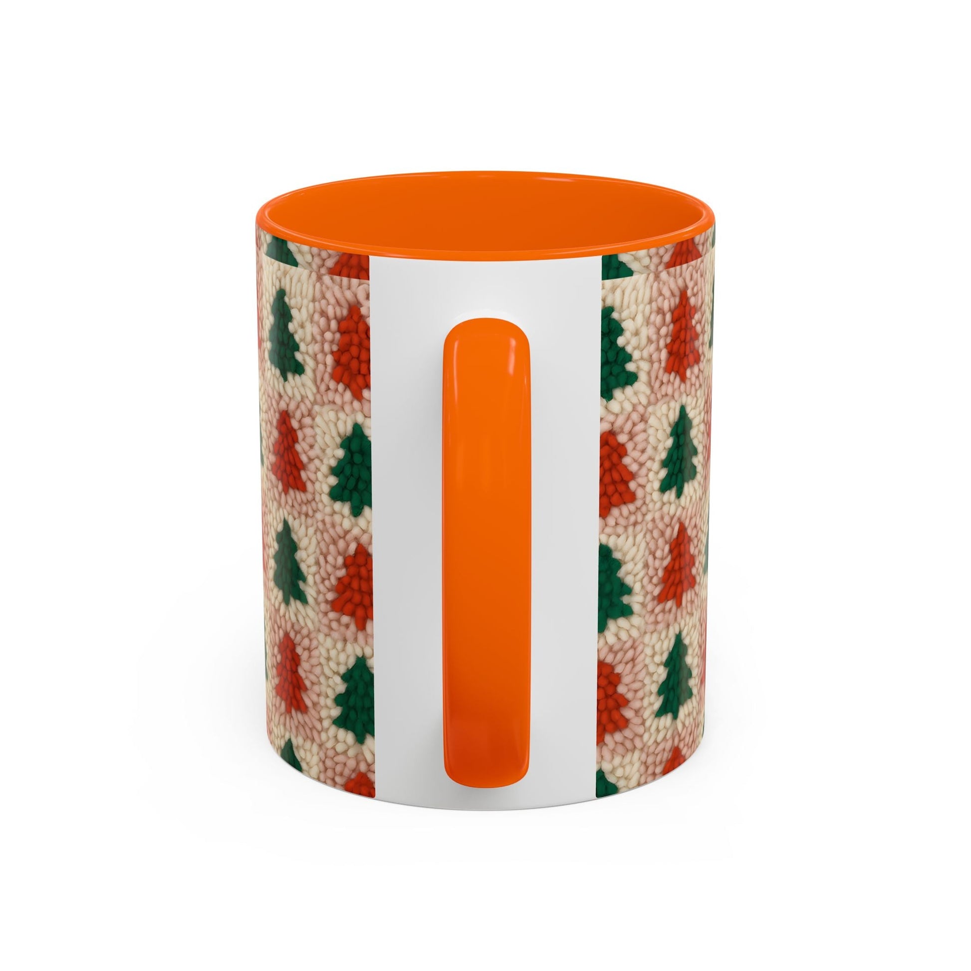 Christmas Trees Accent Coffee Mug — 11/15oz Holiday Coffee Cup Printify