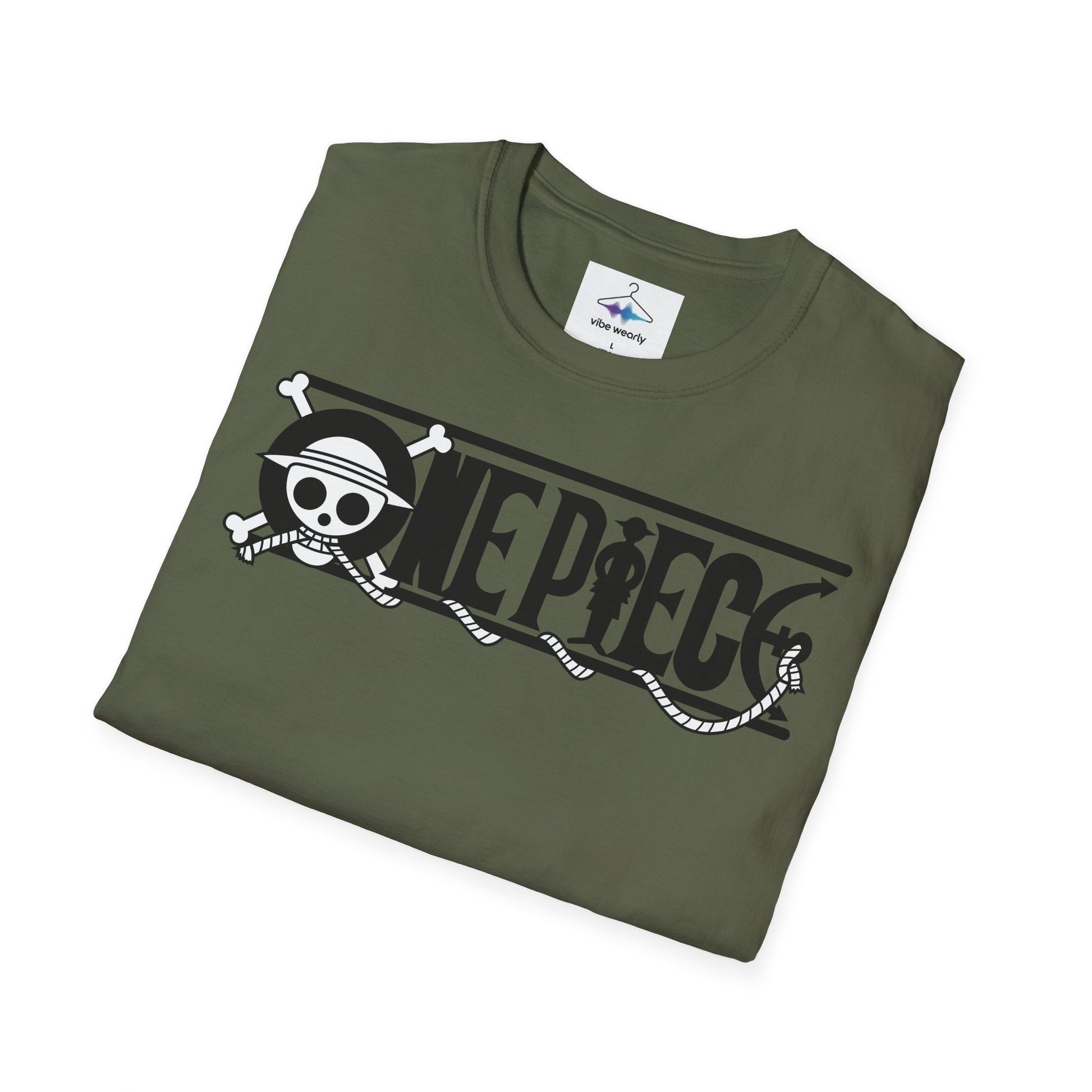 One Piece Crew Graphic T-Shirt — Anime Pirate Tee with Straw Hat Logo Printify
