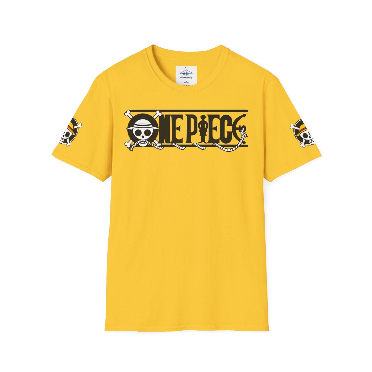 One Piece Crew Graphic T-Shirt — Anime Pirate Tee with Straw Hat Logo Printify