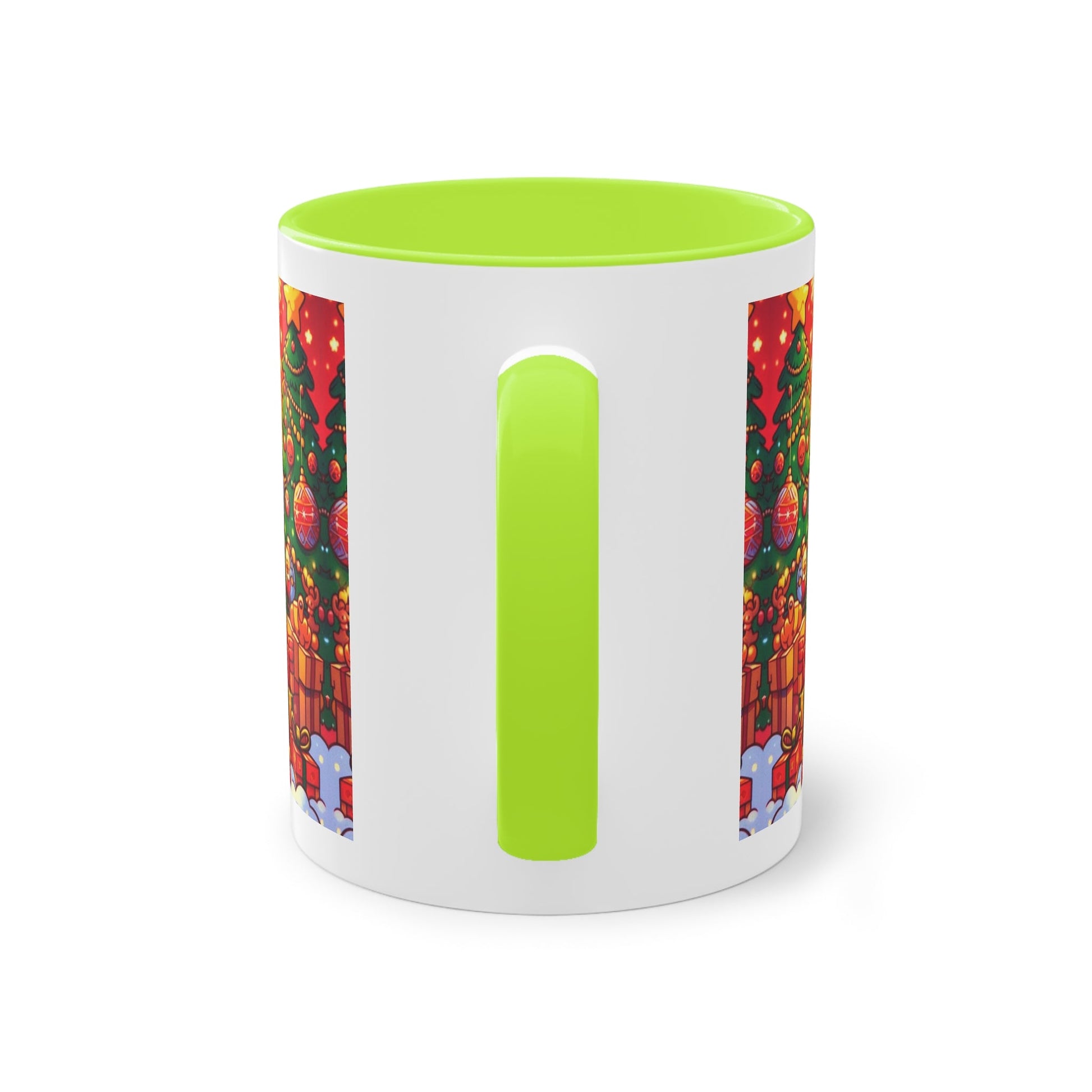 Christmas Bart Simpson Santa Coffee Mug – Festive Two-Tone 11oz Printify