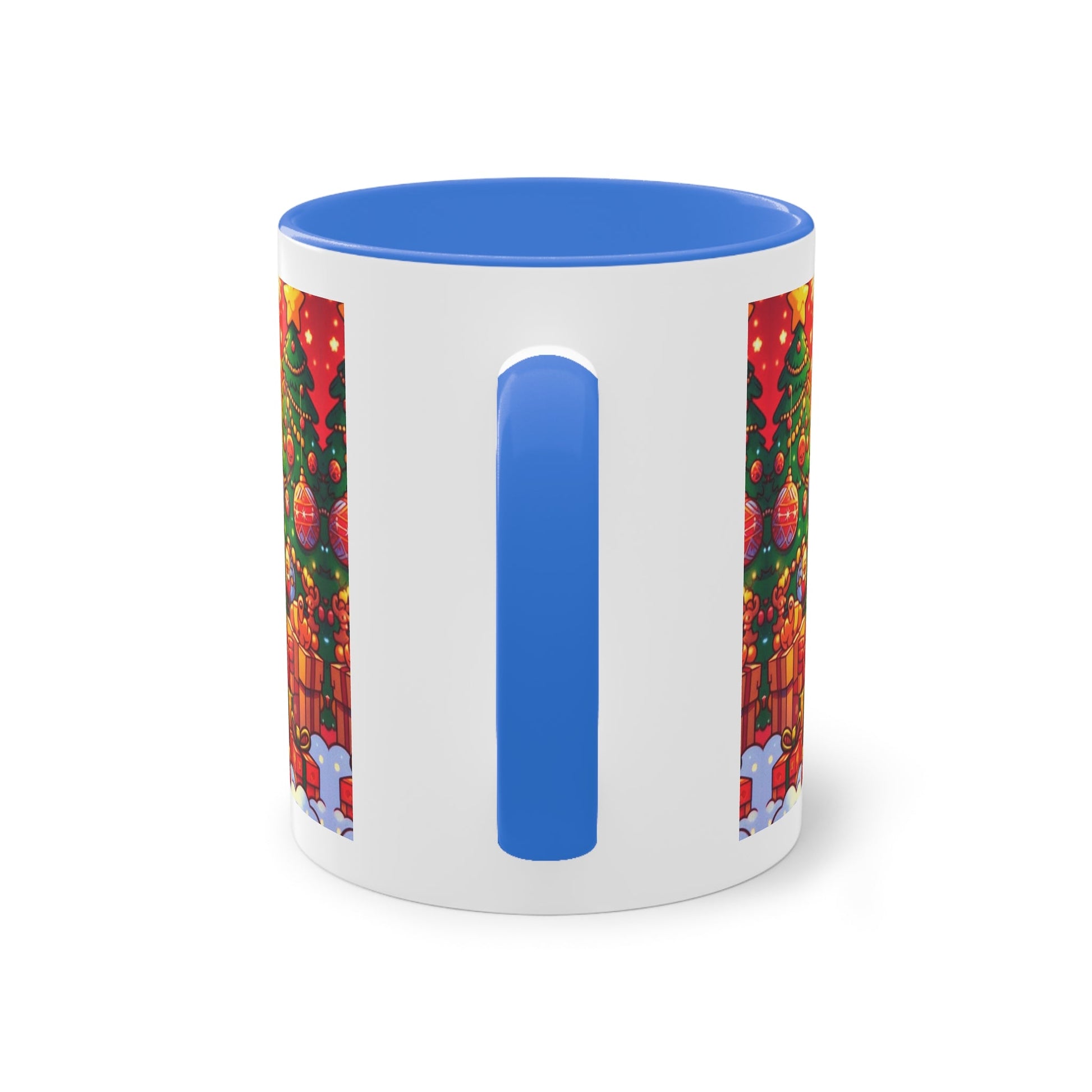 Christmas Bart Simpson Santa Coffee Mug – Festive Two-Tone 11oz Printify