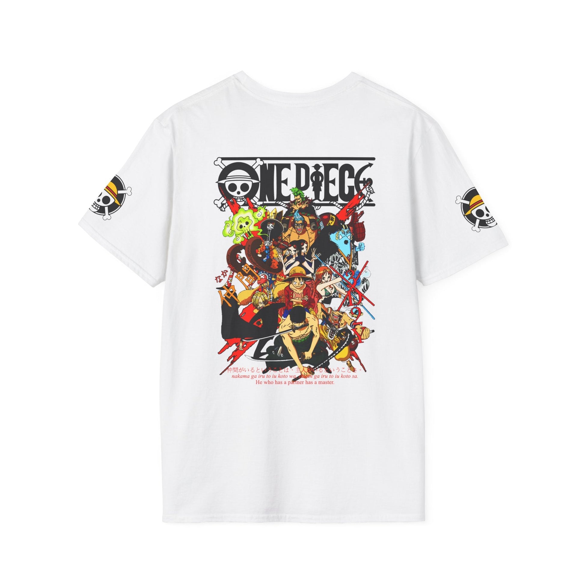 One Piece Crew Graphic T-Shirt — Anime Pirate Tee with Straw Hat Logo Printify