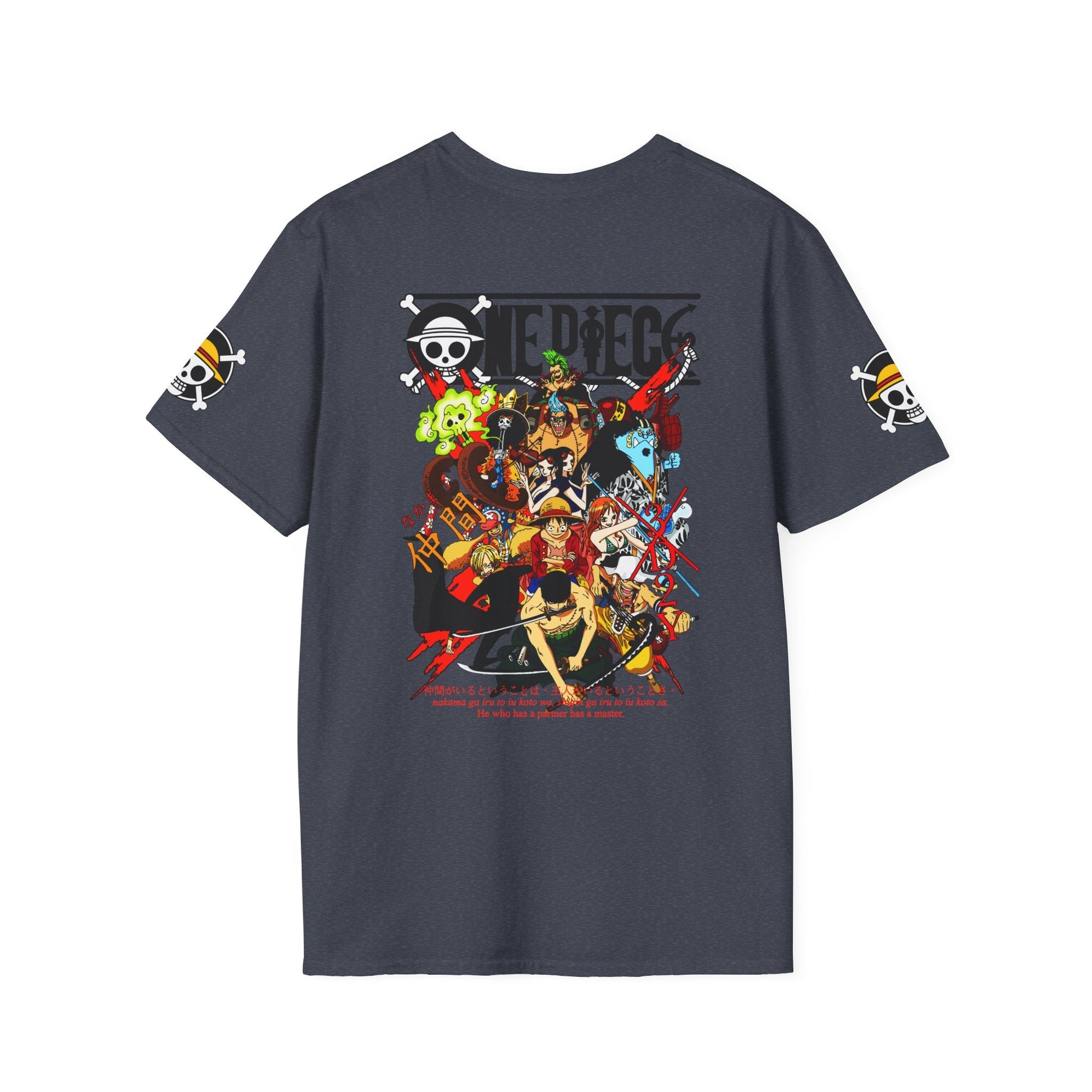 One Piece Crew Graphic T-Shirt — Anime Pirate Tee with Straw Hat Logo Printify