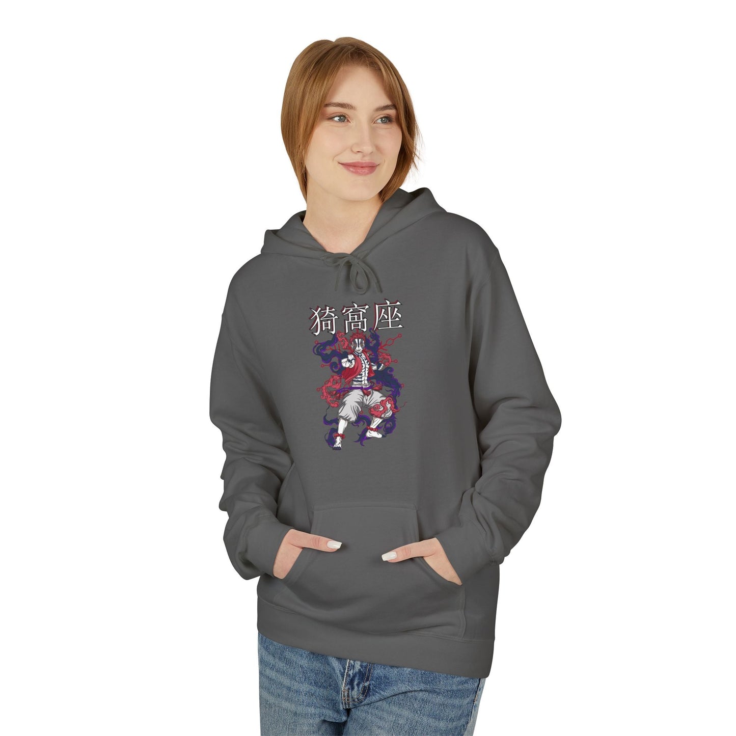 Hoodie - Akaza from Anime Slayer Graphic Design Printify
