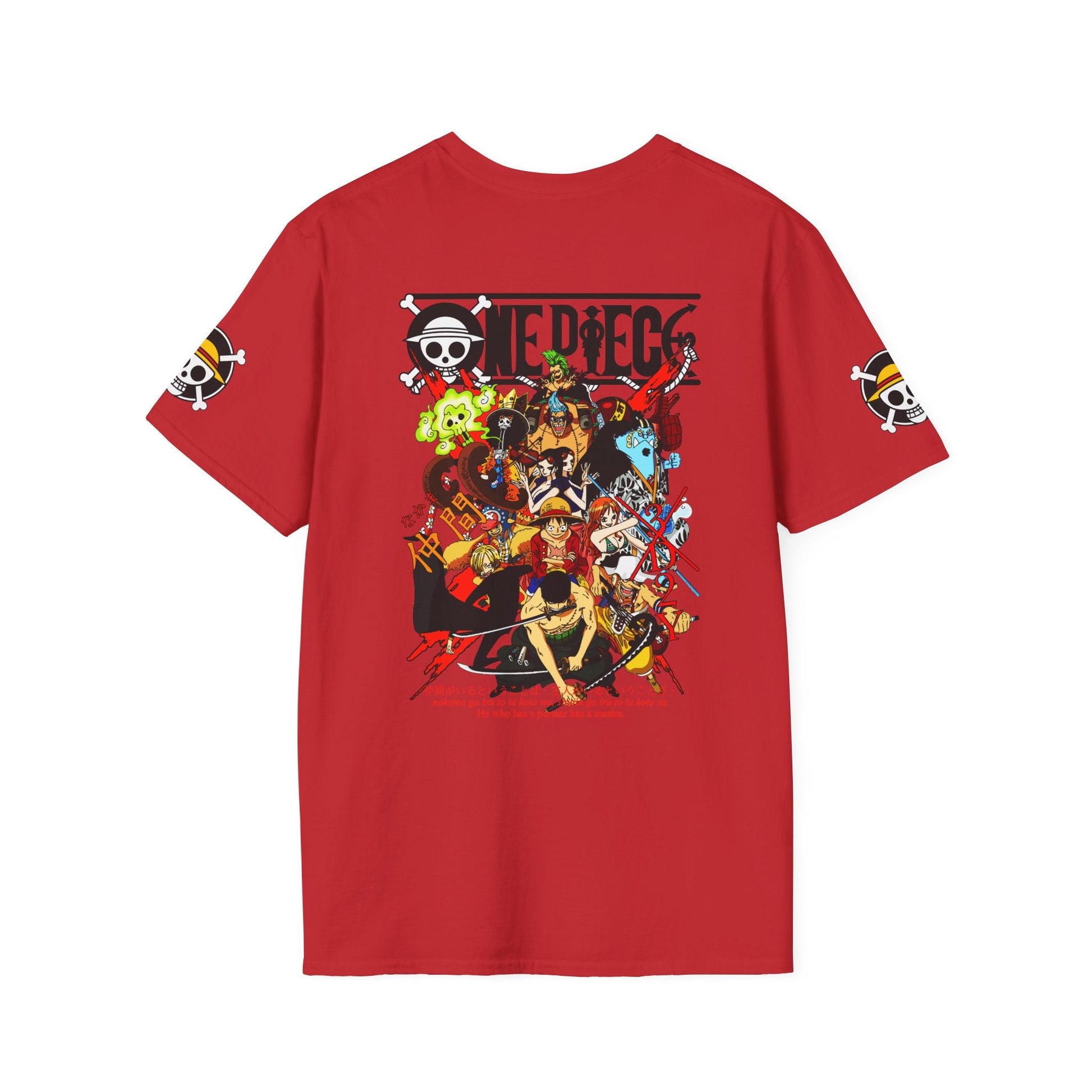 One Piece Crew Graphic T-Shirt — Anime Pirate Tee with Straw Hat Logo Printify