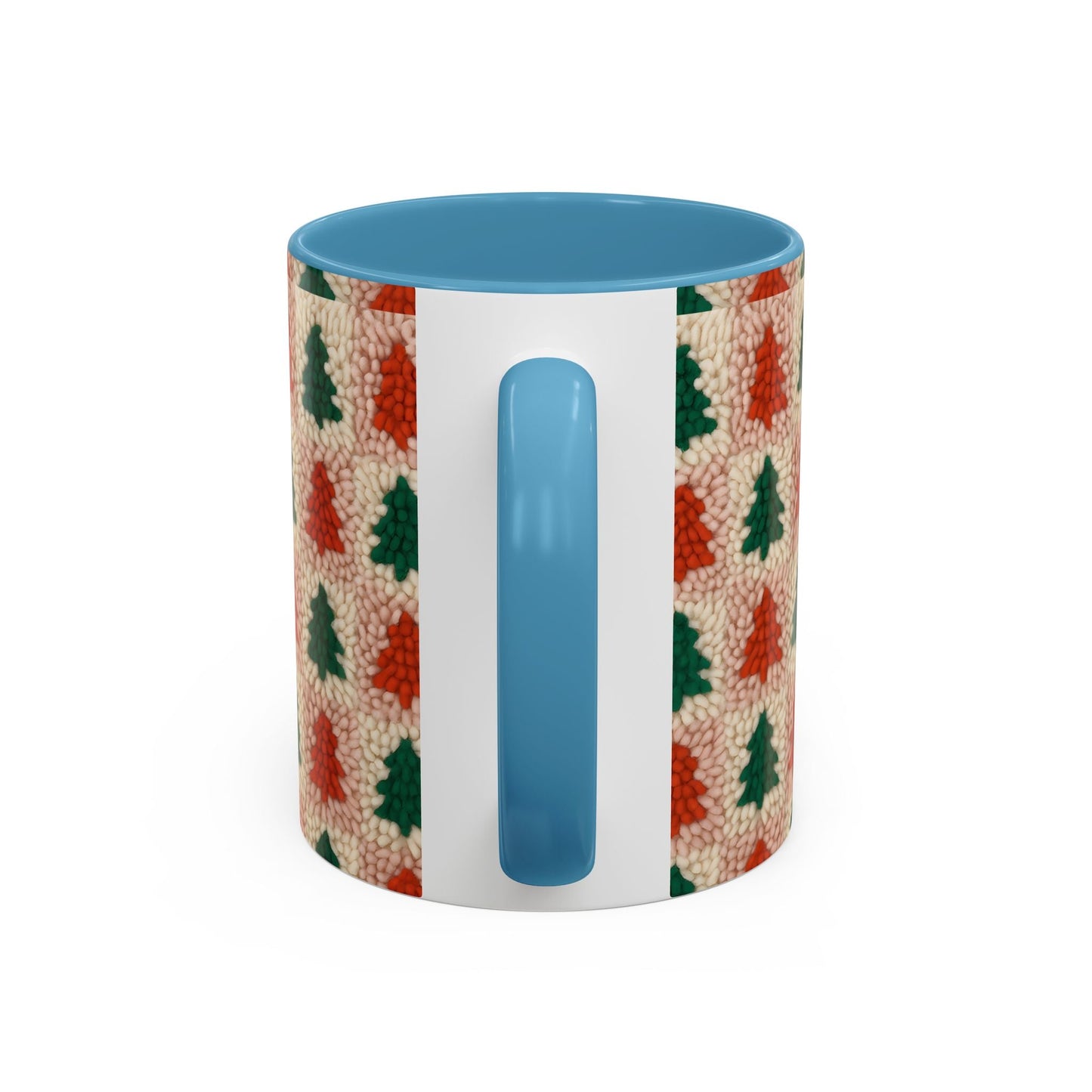 Christmas Trees Accent Coffee Mug — 11/15oz Holiday Coffee Cup Printify