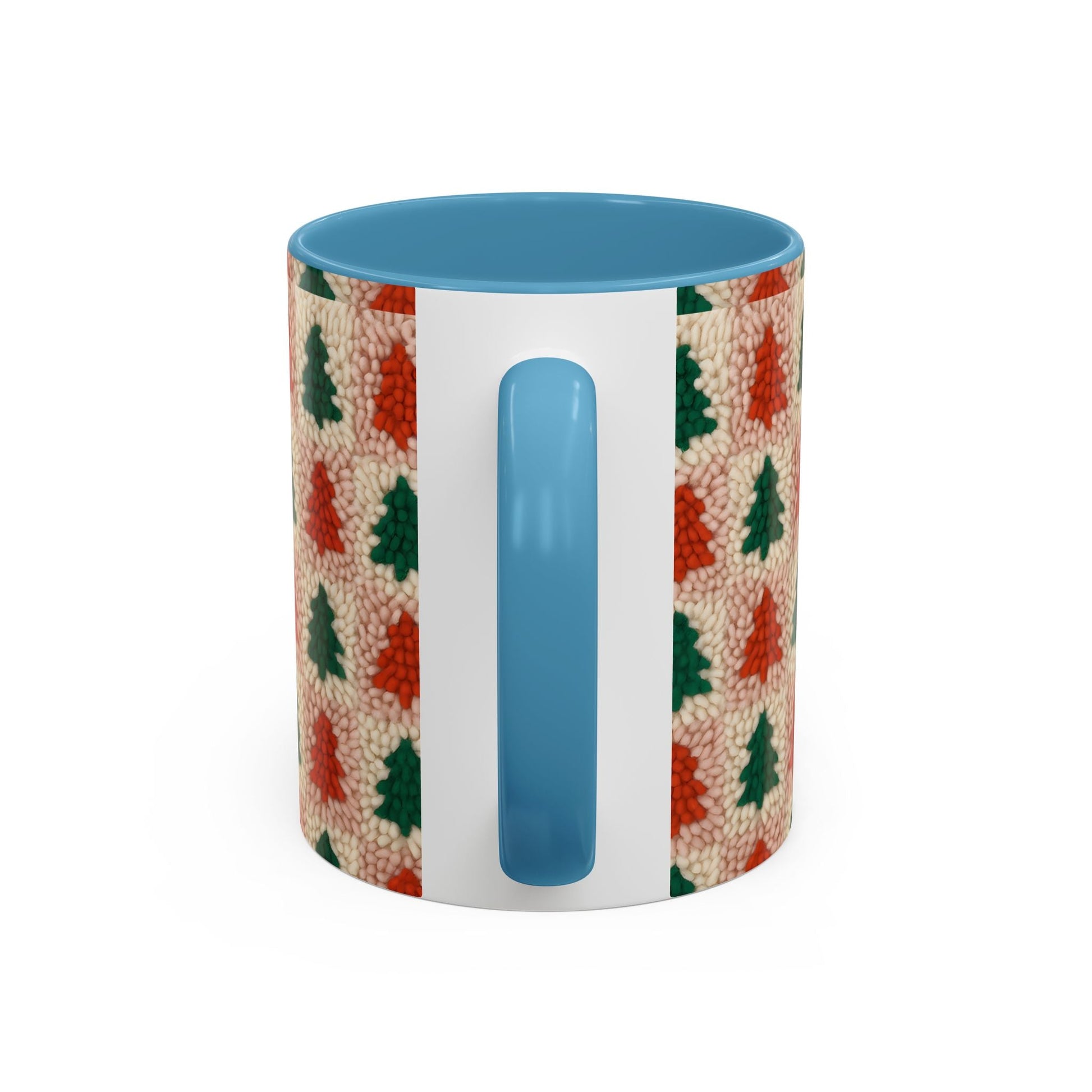 Christmas Trees Accent Coffee Mug — 11/15oz Holiday Coffee Cup Printify