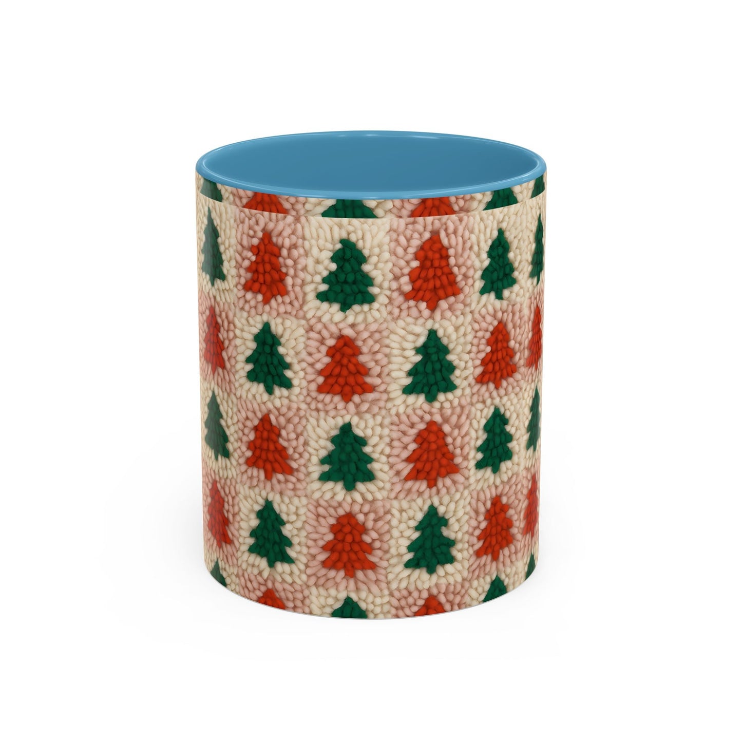 Christmas Trees Accent Coffee Mug — 11/15oz Holiday Coffee Cup Printify
