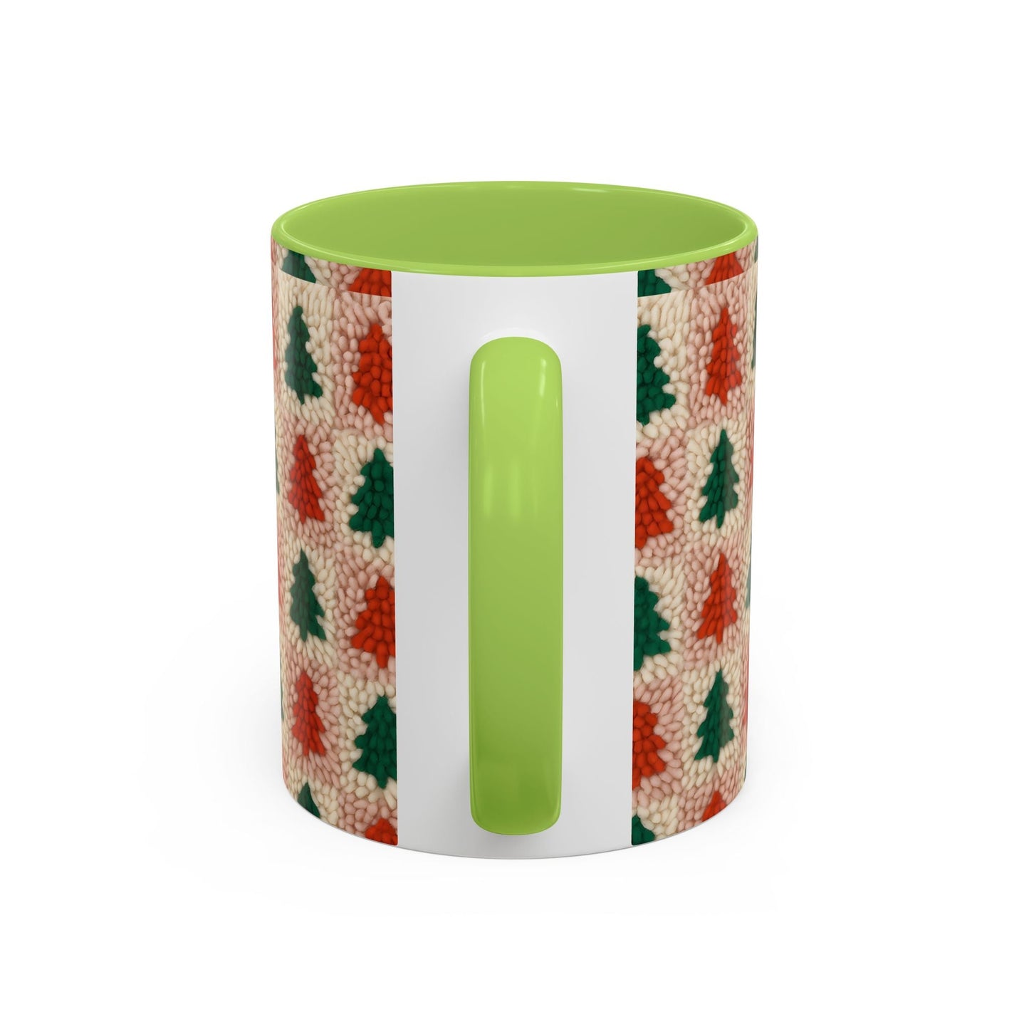 Christmas Trees Accent Coffee Mug — 11/15oz Holiday Coffee Cup Printify