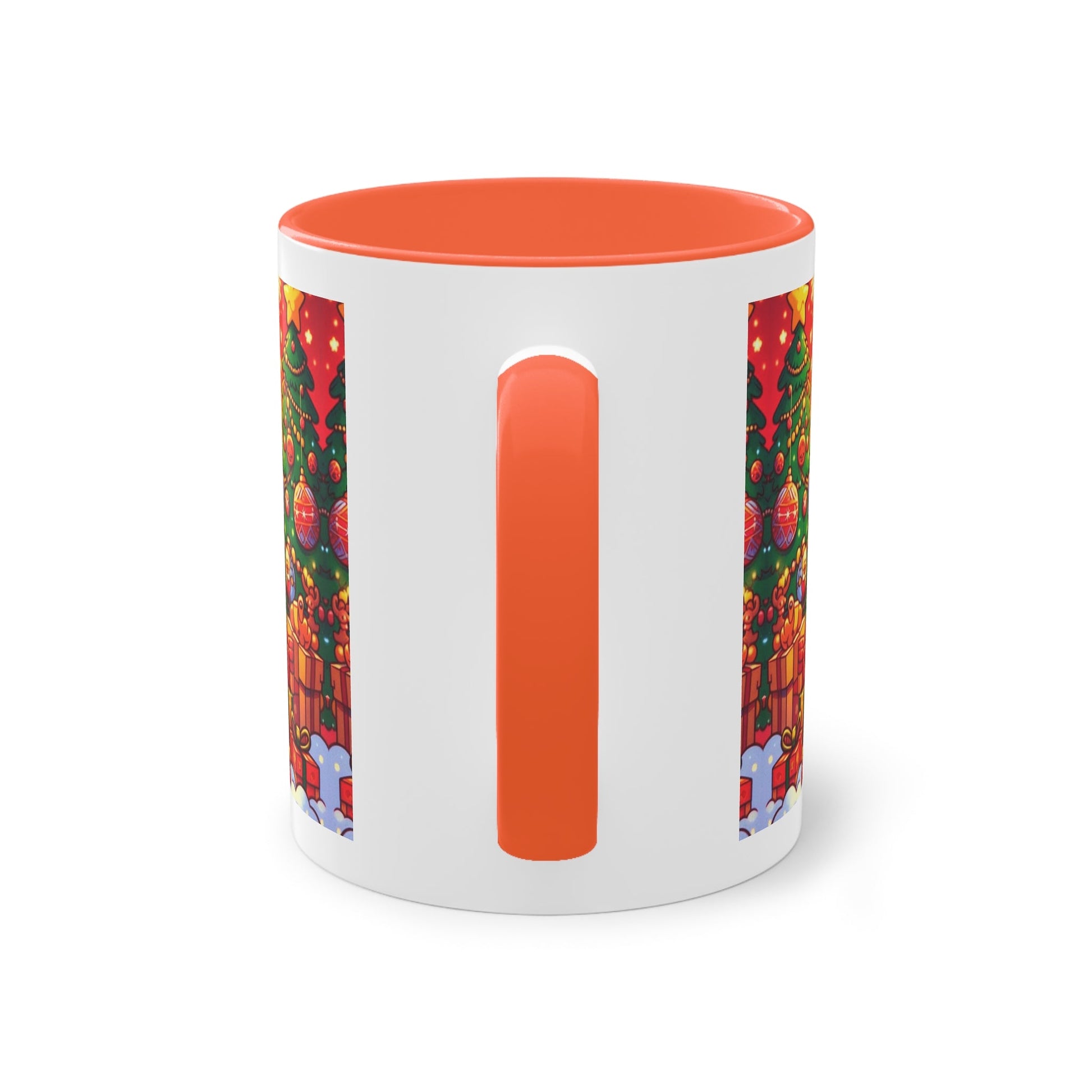 Christmas Bart Simpson Santa Coffee Mug – Festive Two-Tone 11oz Printify