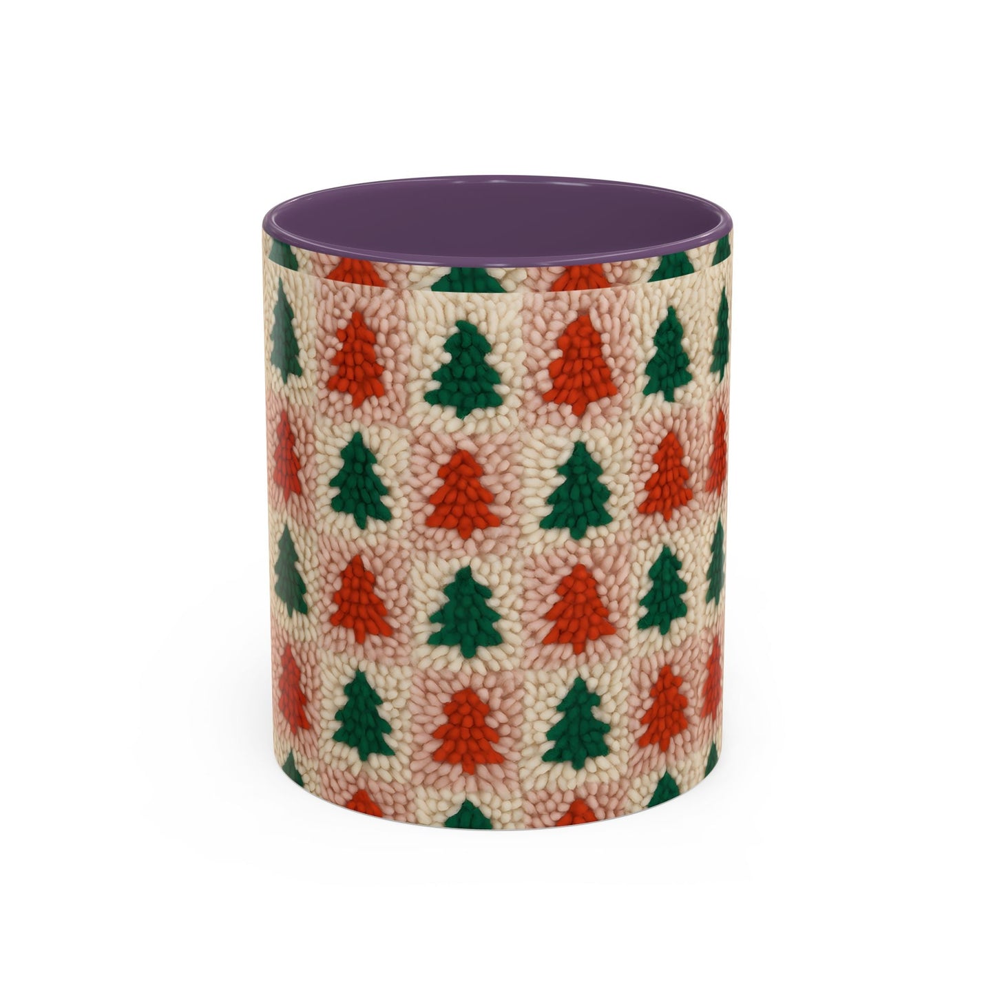 Christmas Trees Accent Coffee Mug — 11/15oz Holiday Coffee Cup Printify