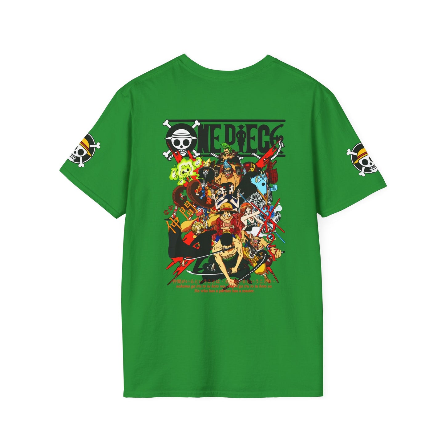 One Piece Crew Graphic T-Shirt — Anime Pirate Tee with Straw Hat Logo Printify