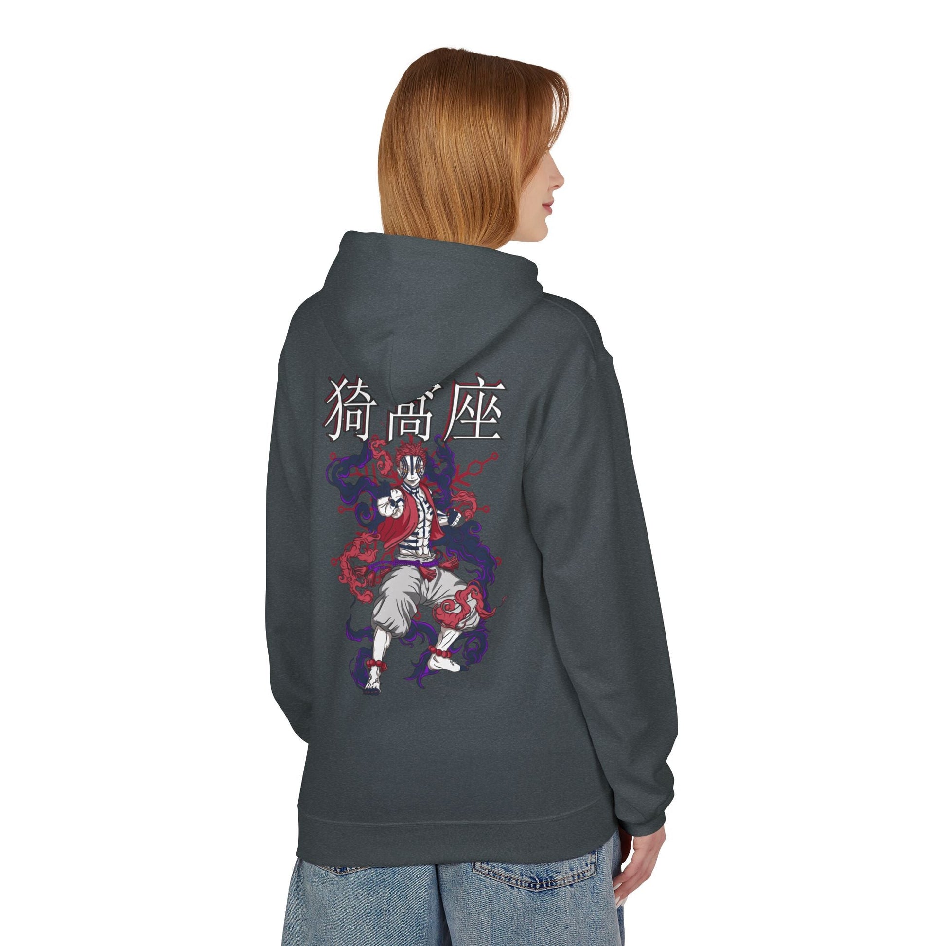 Hoodie - Akaza from Anime Slayer Graphic Design Printify