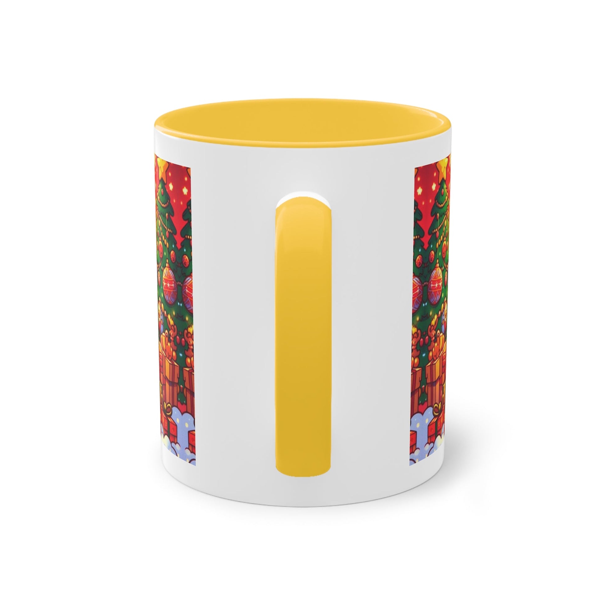 Christmas Bart Simpson Santa Coffee Mug – Festive Two-Tone 11oz Printify