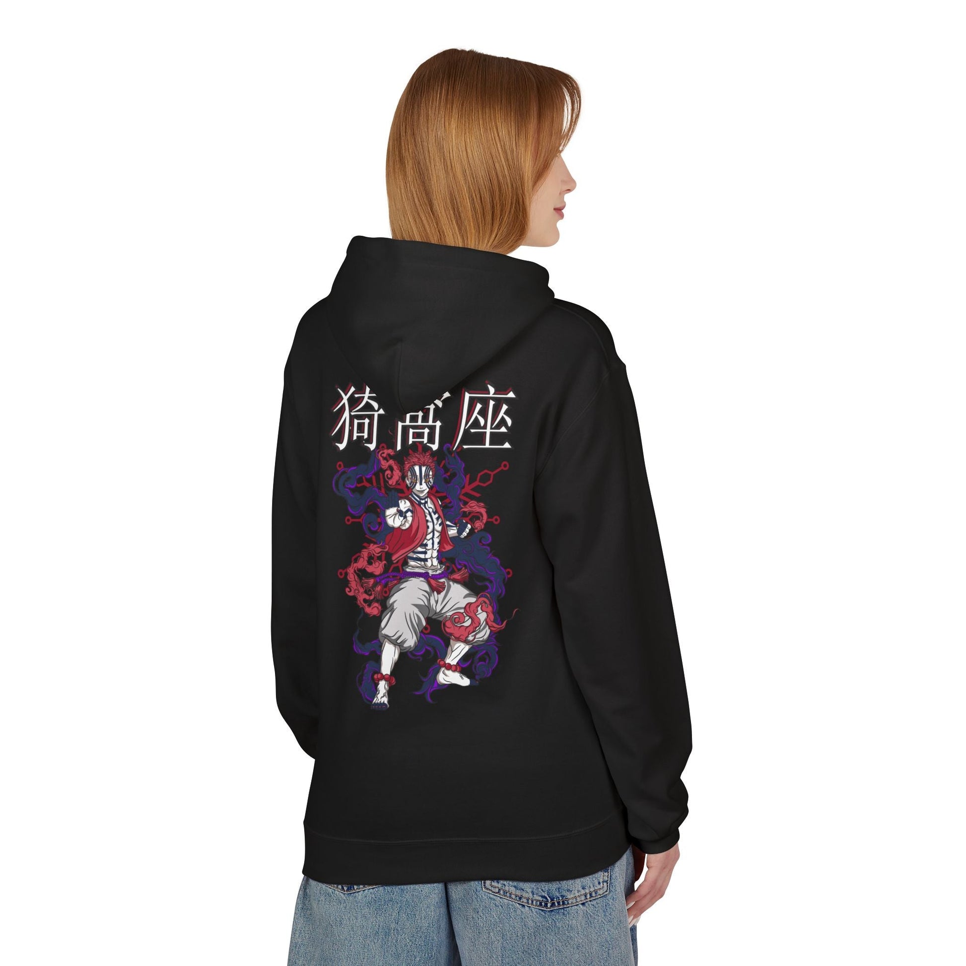 Hoodie - Akaza from Anime Slayer Graphic Design Printify