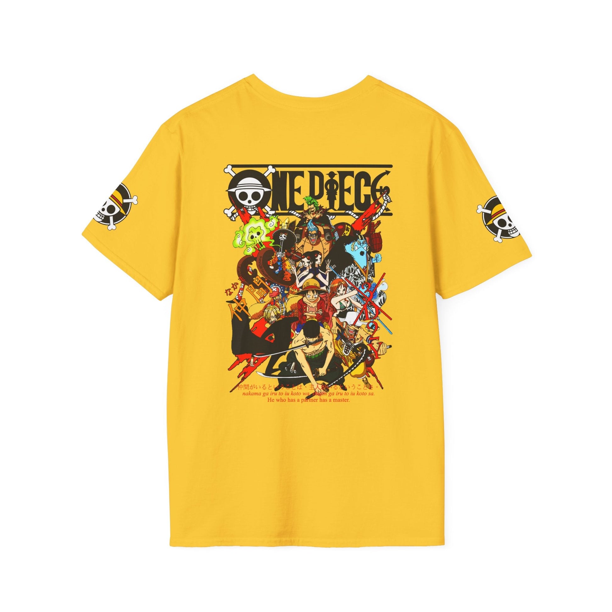 One Piece Crew Graphic T-Shirt — Anime Pirate Tee with Straw Hat Logo Printify
