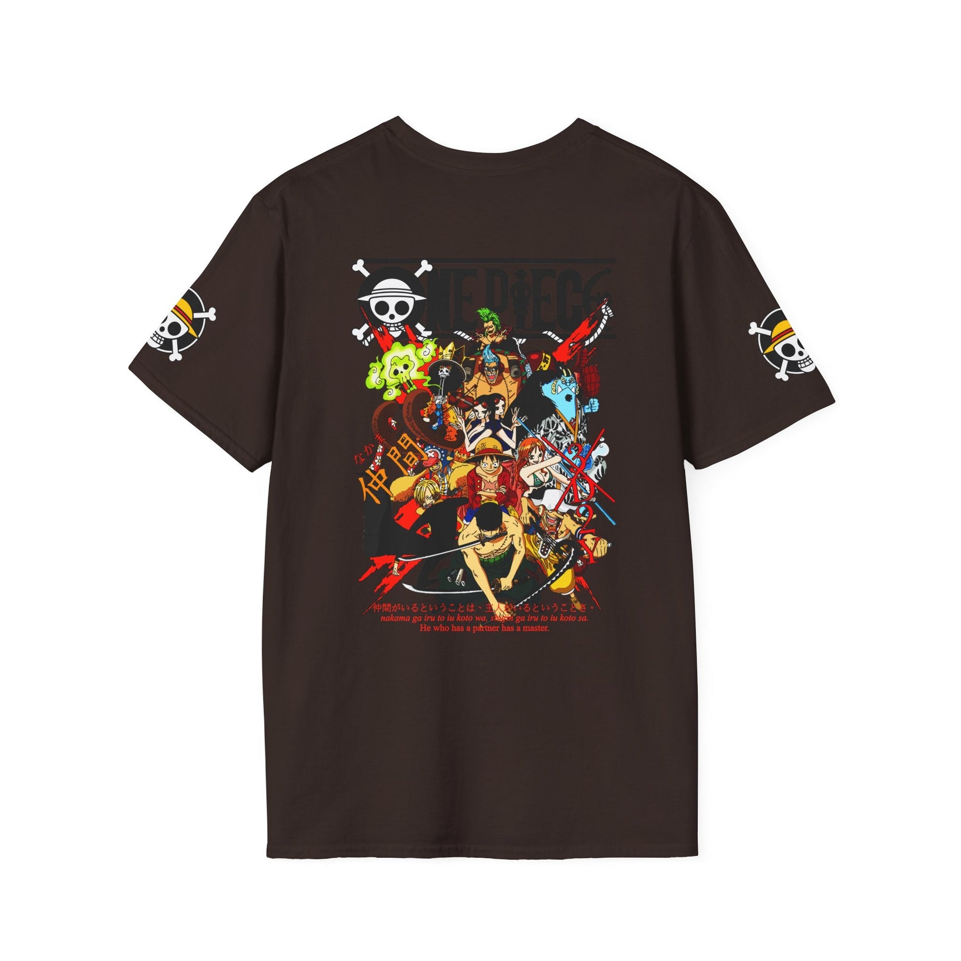 One Piece Crew Graphic T-Shirt — Anime Pirate Tee with Straw Hat Logo Printify
