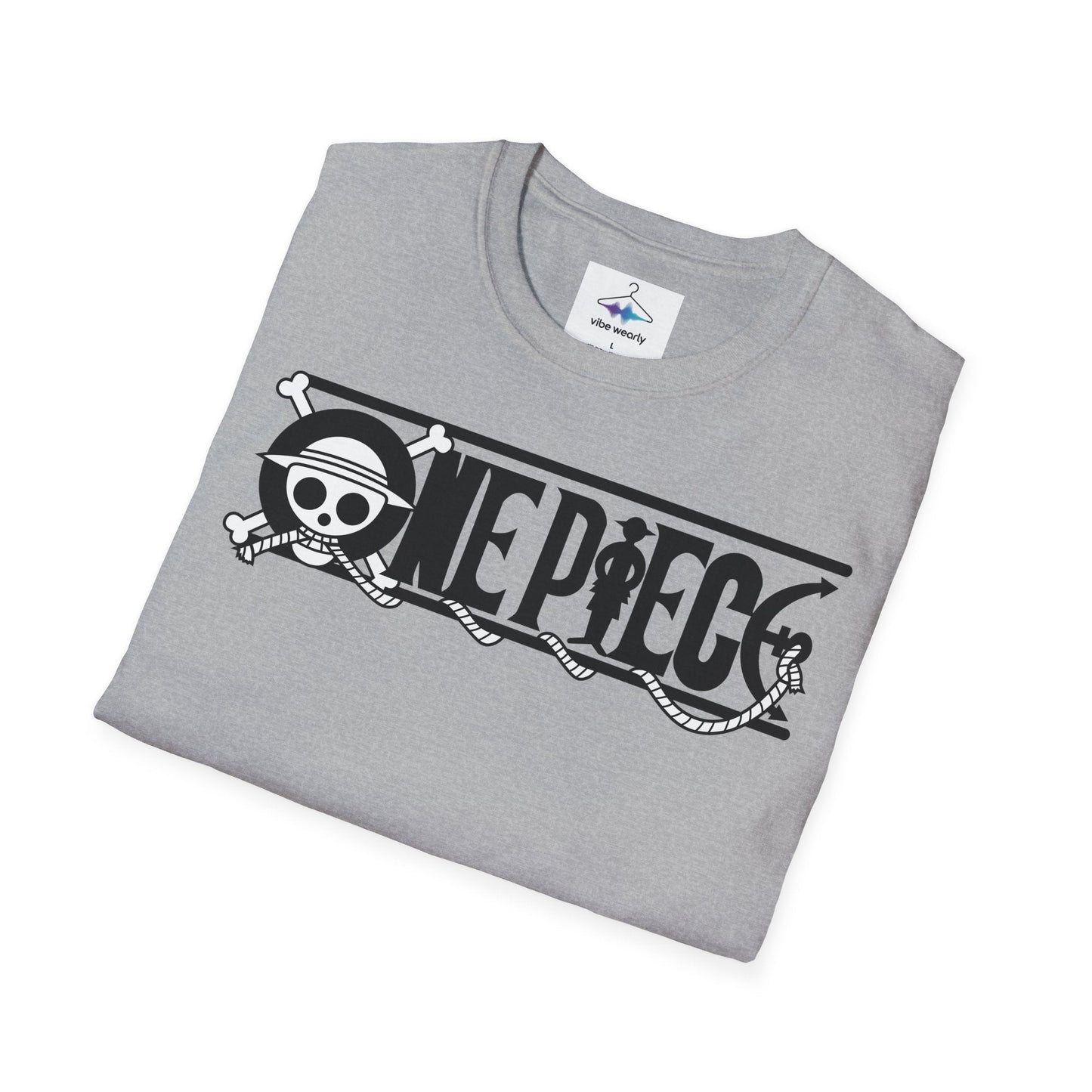 One Piece Crew Graphic T-Shirt — Anime Pirate Tee with Straw Hat Logo Printify