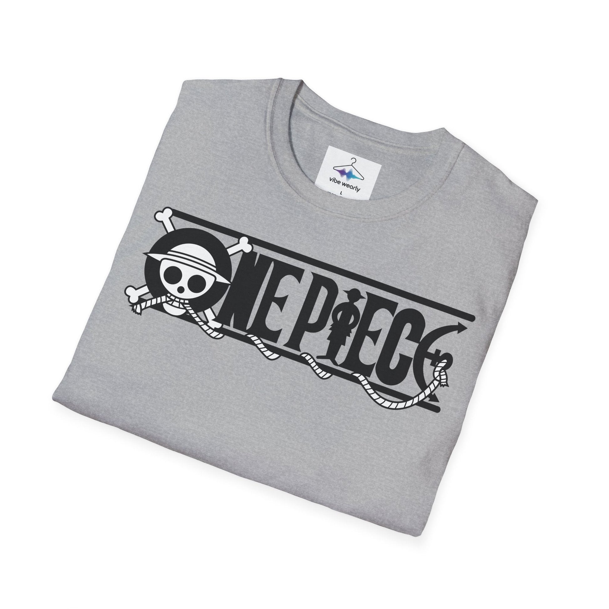 One Piece Crew Graphic T-Shirt — Anime Pirate Tee with Straw Hat Logo Printify