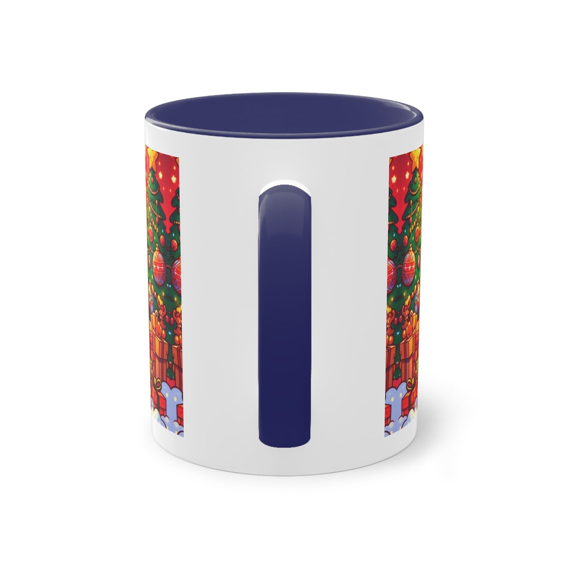 Christmas Bart Simpson Santa Coffee Mug – Festive Two-Tone 11oz Printify