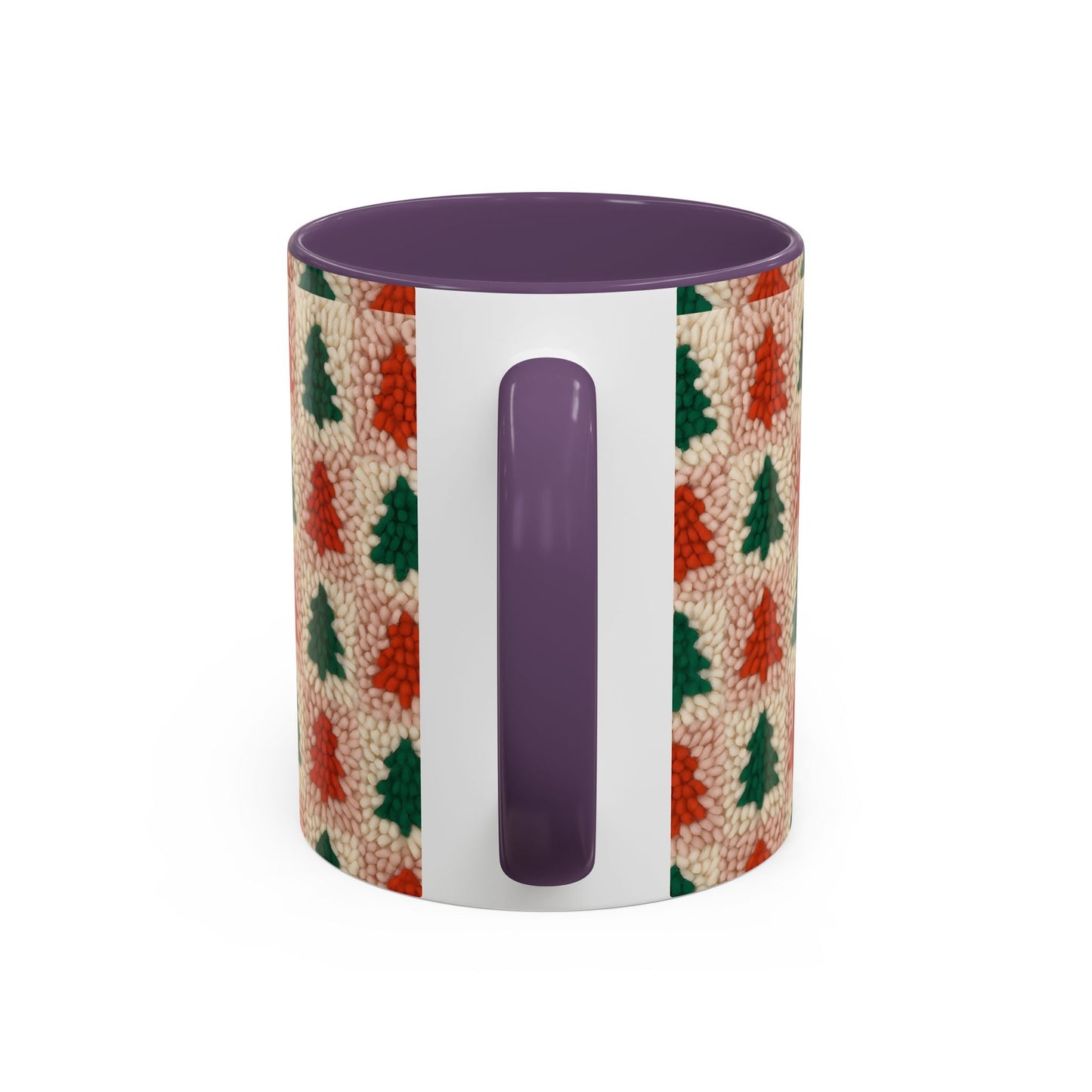 Christmas Trees Accent Coffee Mug — 11/15oz Holiday Coffee Cup Printify