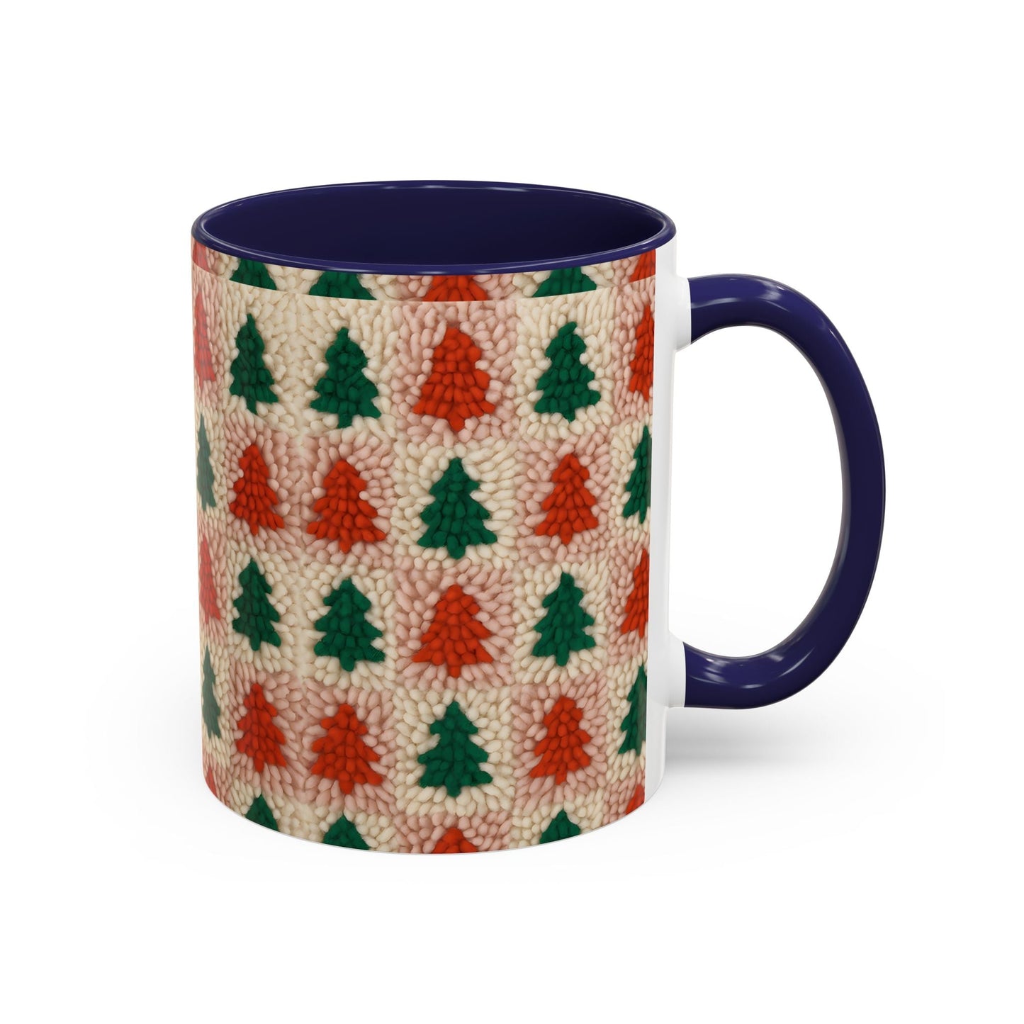 Christmas Trees Accent Coffee Mug — 11/15oz Holiday Coffee Cup Printify
